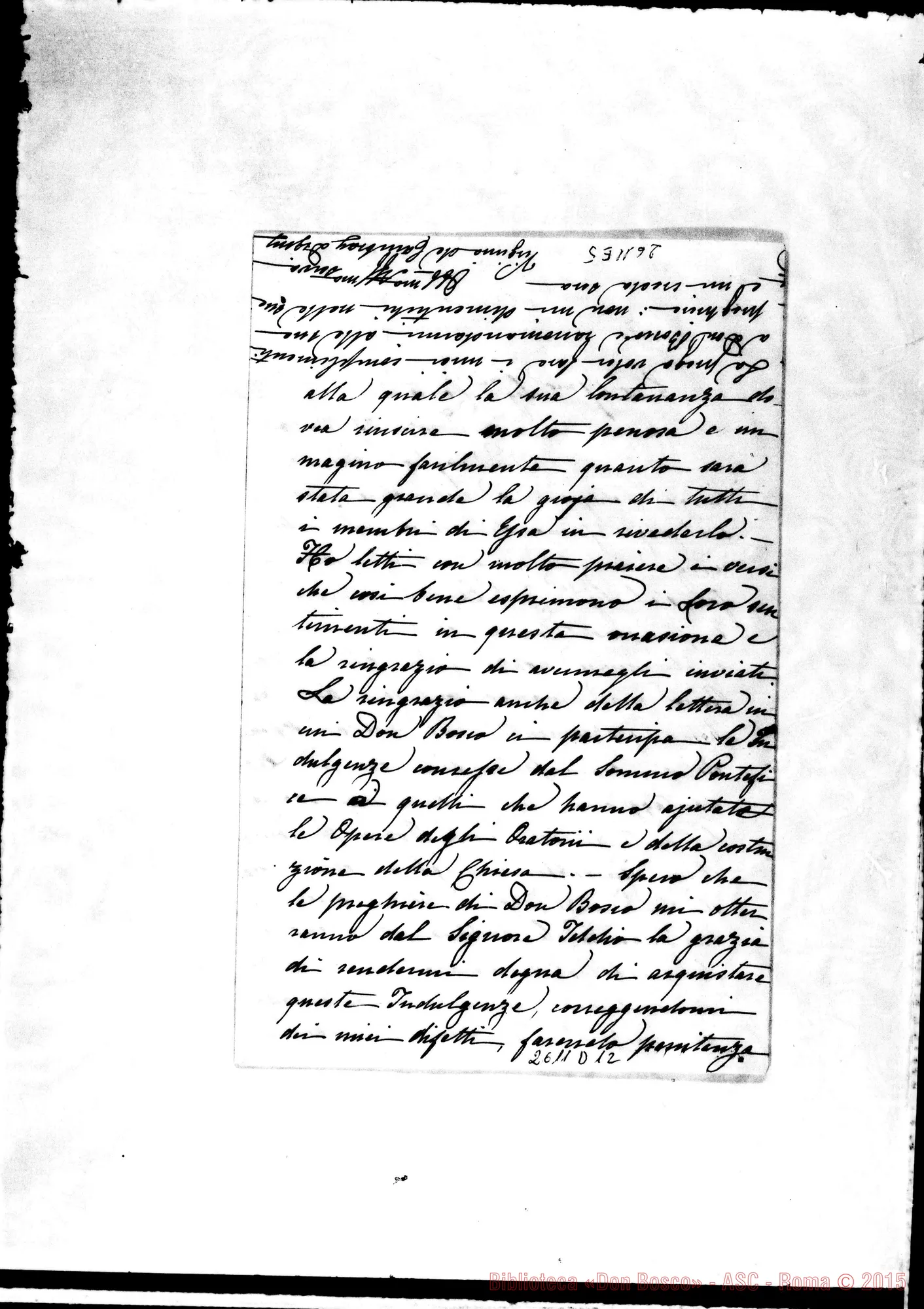 Fotogramma D 12 — Digny de Cambray Virginia - Oreglia. Firenze, 23-03-1868