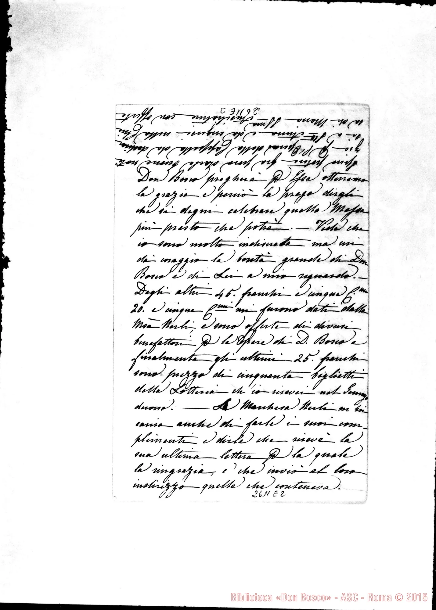 Fotogramma E 2 — Digny de Cambray Virginia - Oreglia. Firenze, 23-03-1868
