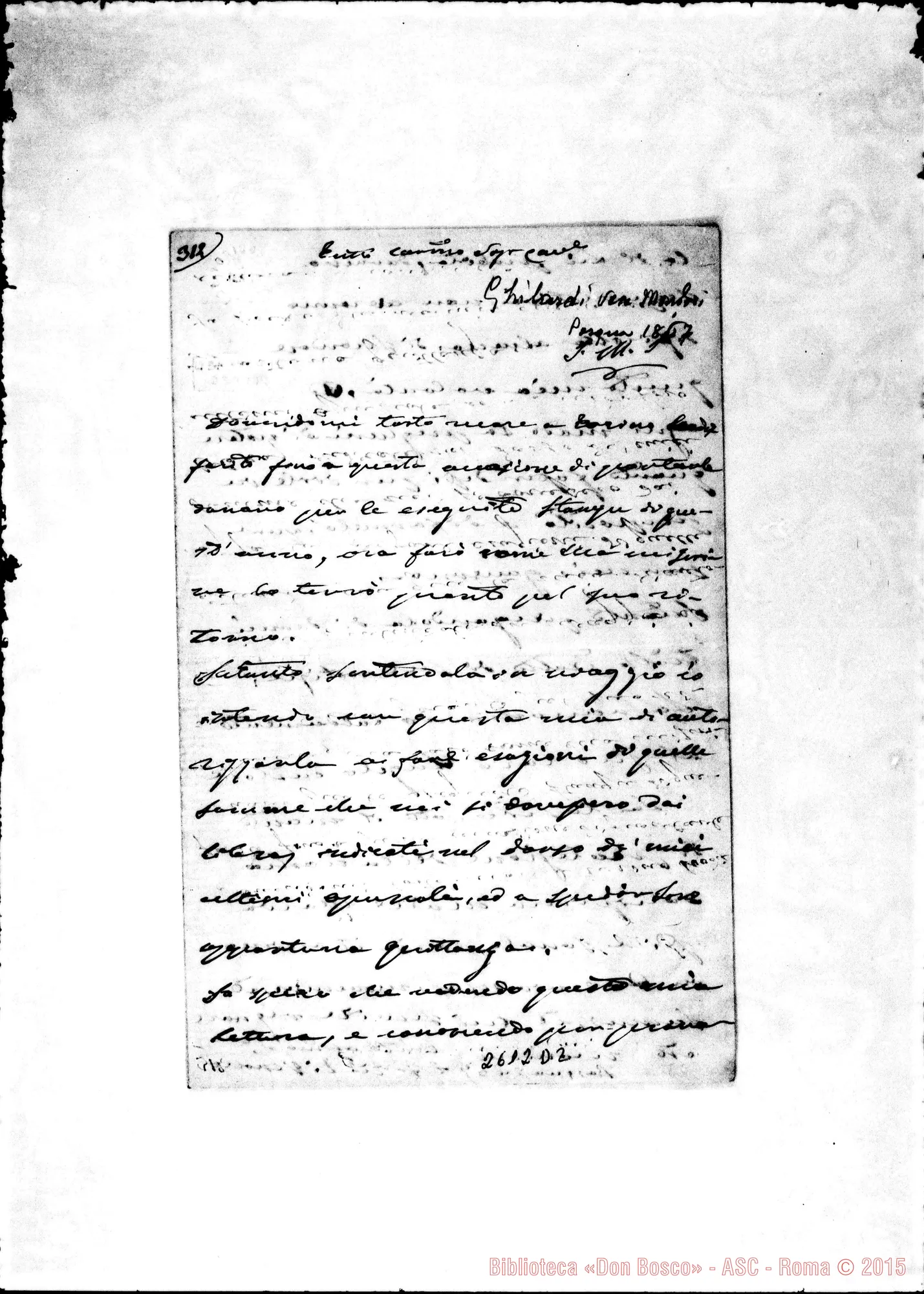 Fotogramma D 2 — Ghilardi, vesc. di Mondovì - Oreglia. Mondovì, Pasqua 1867