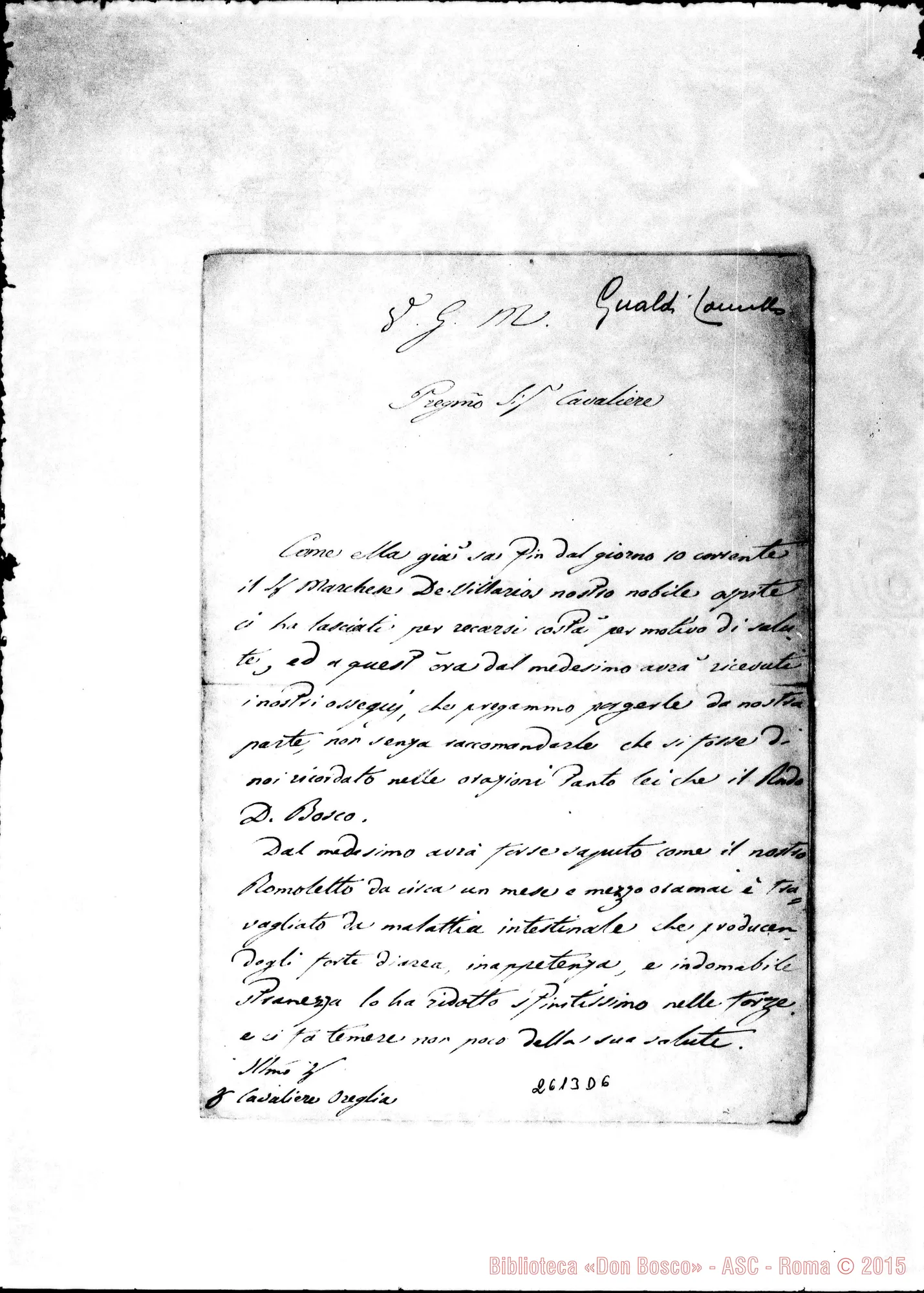 Fotogramma D 6 — Gualdi Camillo - Oreglia. Roma, 22-07-1868