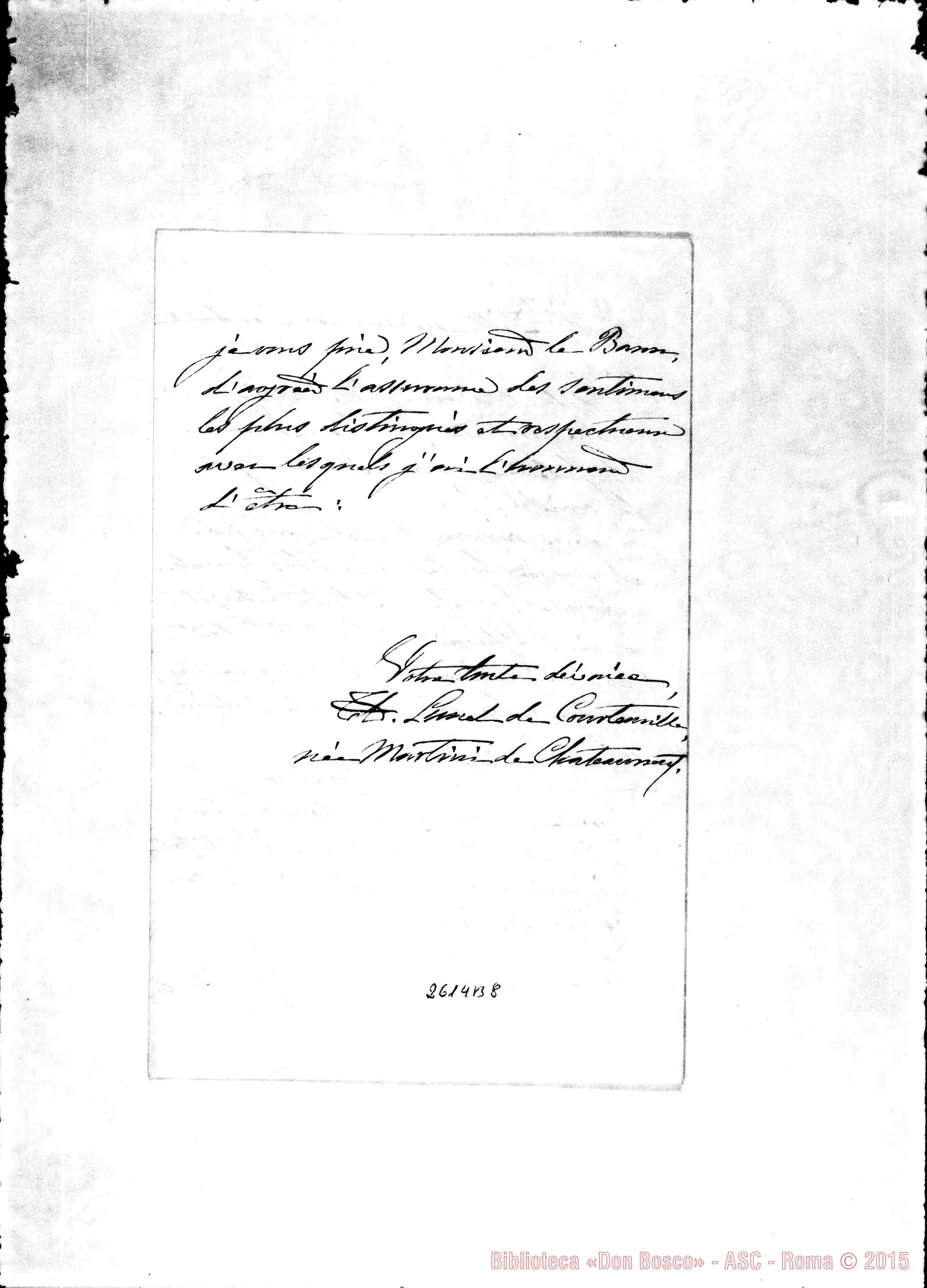 Fotogramma B 8 — Lunel de Courtemille - Oreglia. Cherasco, 27-09-1867