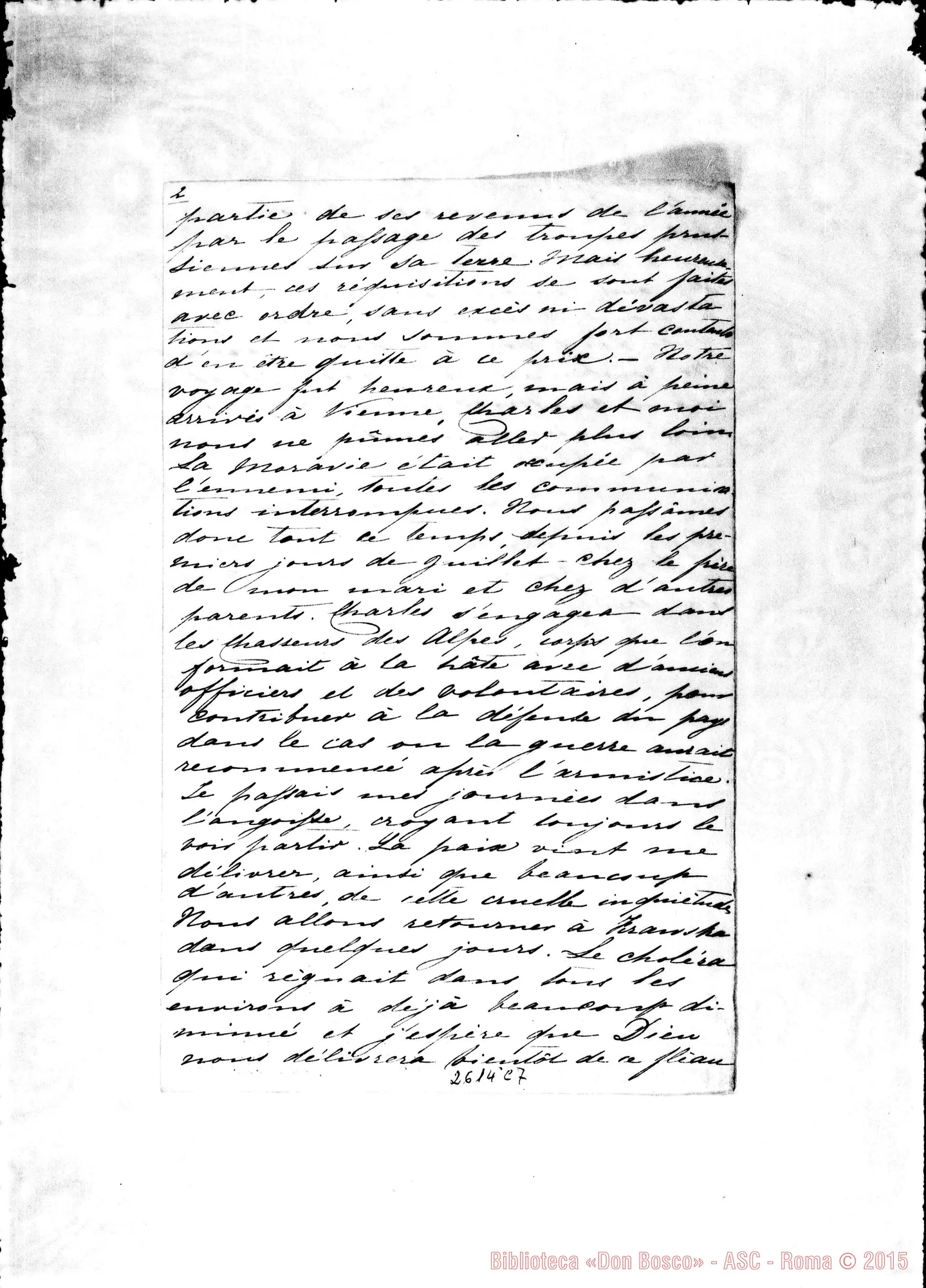 Fotogramma C 7 — Lutzow Carolina - Oreglia. Ebreichsdorf, 18-09-1866
