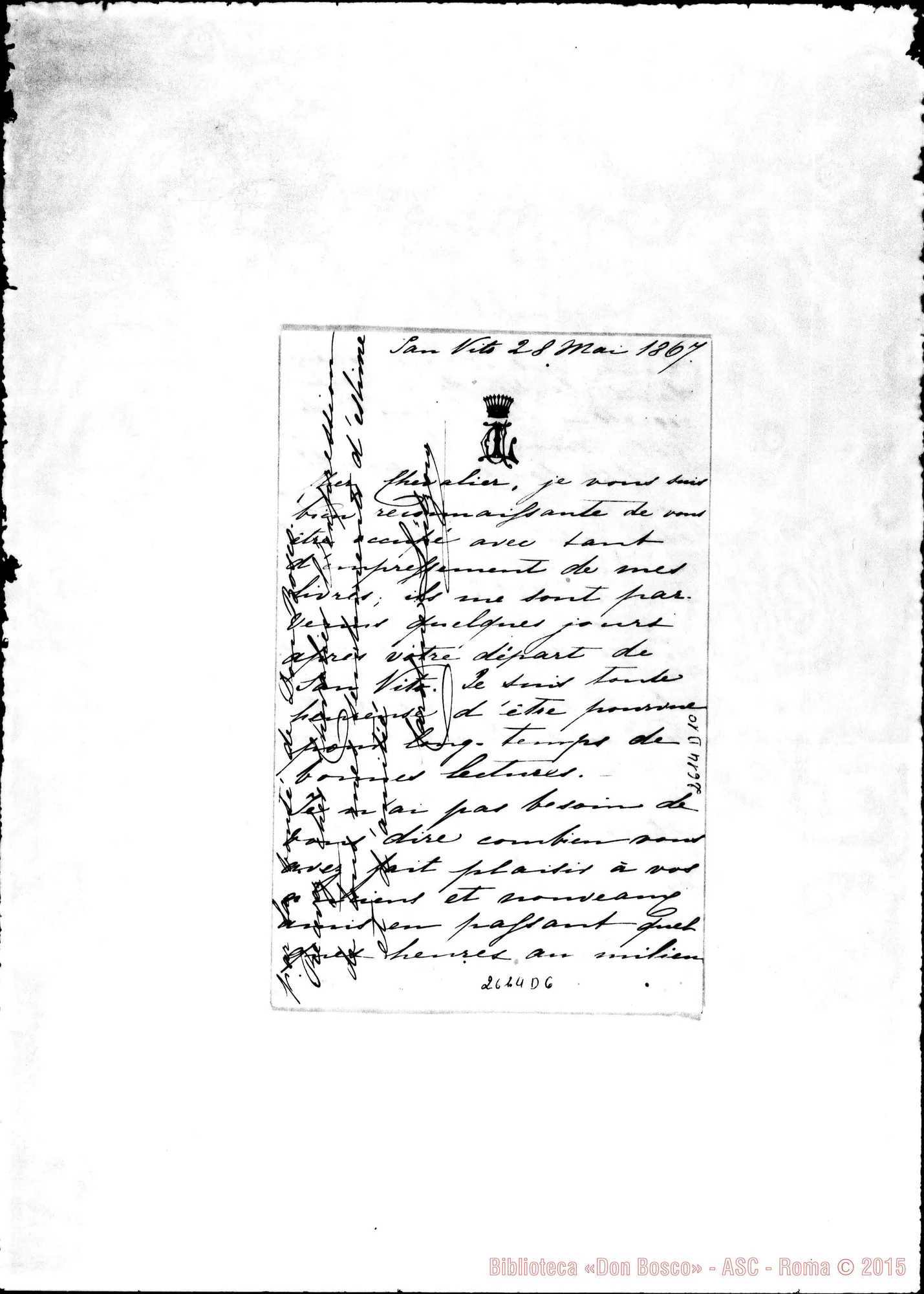 Fotogramma D 6 — Lutzow Carolina - Oreglia. San Vito, 28-05-1867