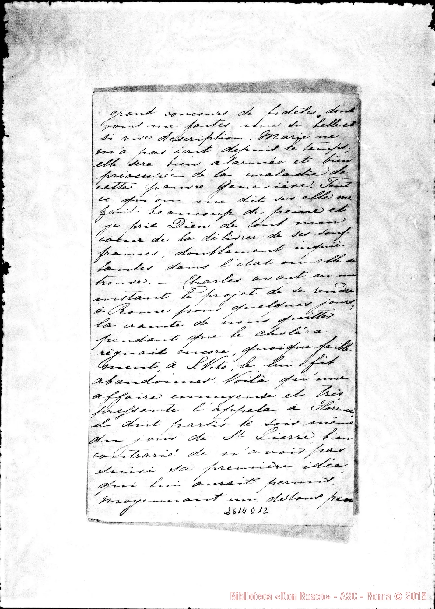 Fotogramma D 12 — Lutzow Carolina - Oreglia. San Vito, 25-07-1867