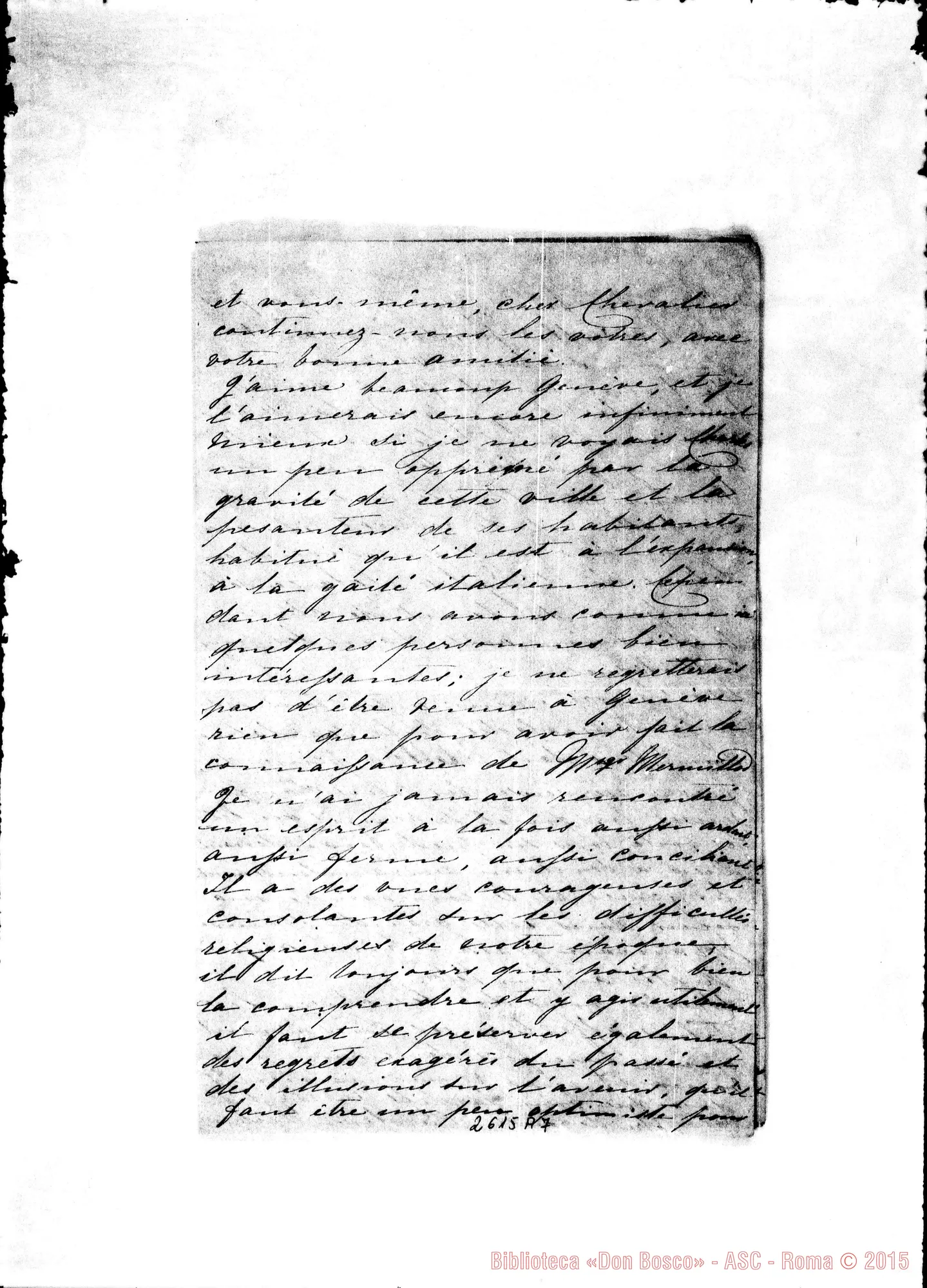 Fotogramma A 7 — Lutzow Carolina - Oreglia. Genève, 28-01-1869