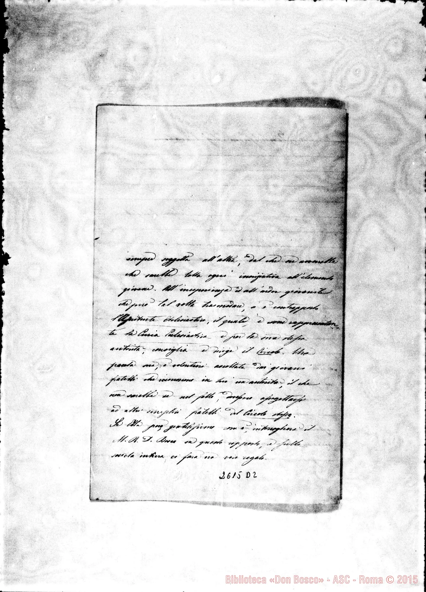 Fotogramma D 2 — Malvezzi Alfonso Campeggi - Oreglia. Bologna, 6-01-1869