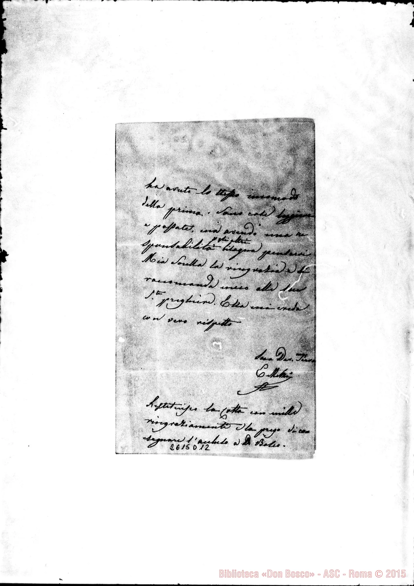Fotogramma D 12 — Melzi E. - Oreglia s.l. s.d.