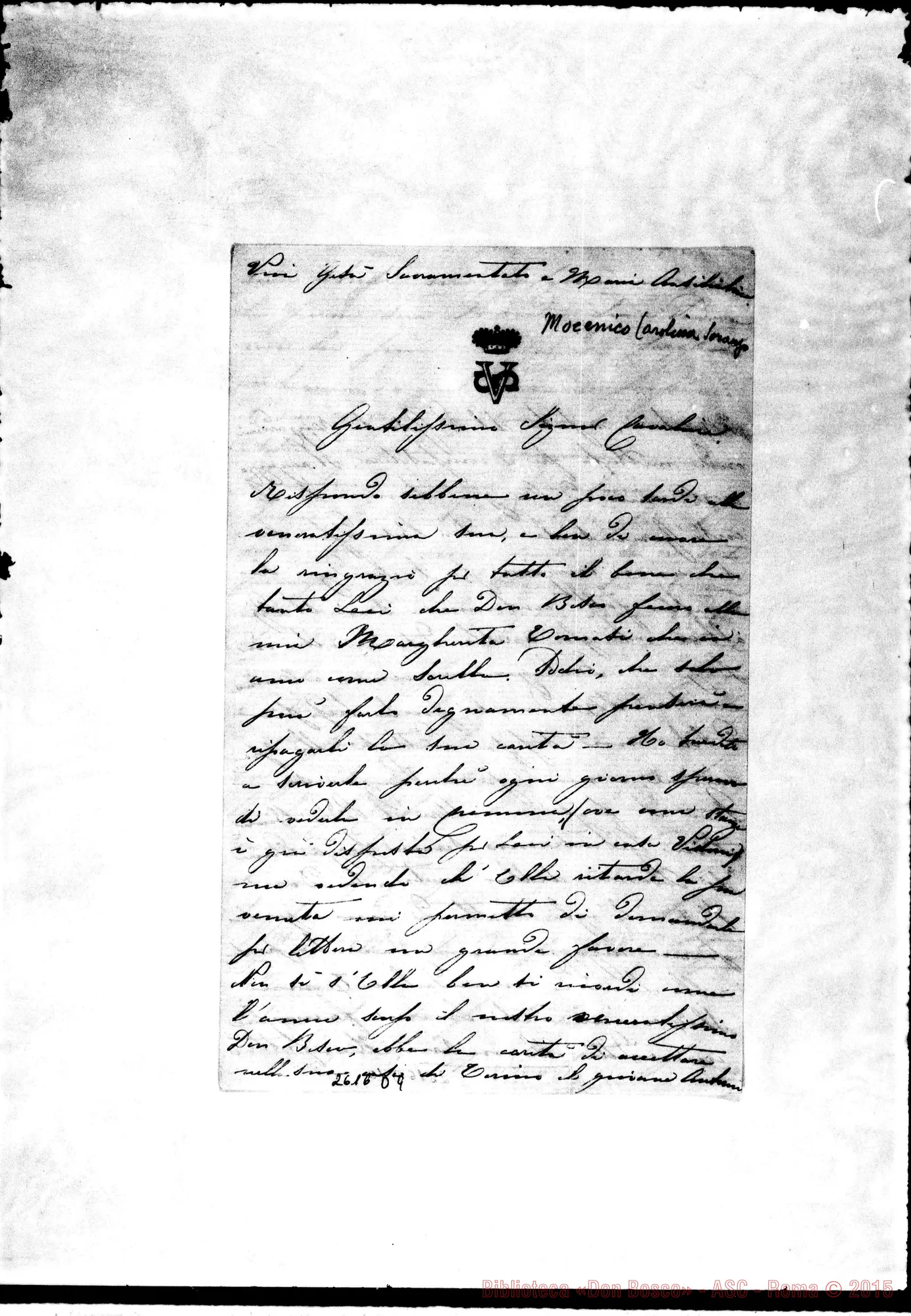 Fotogramma D 9 — Mocenigo Carolina - Oreglia. Cremona, 18-12-1868