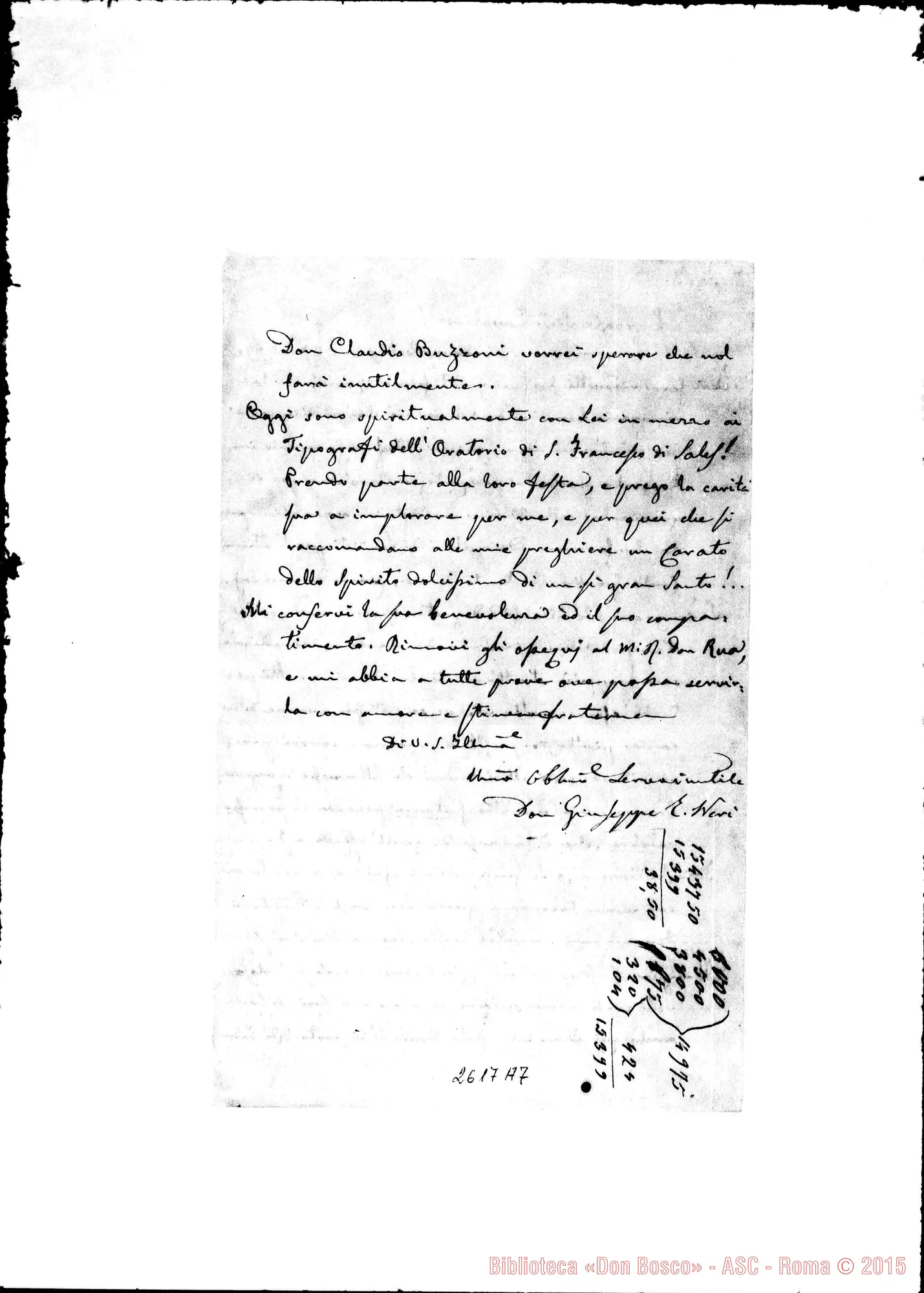 Fotogramma A 7 — Neri Giuseppe, sac. - Oreglia. 29-01-1869