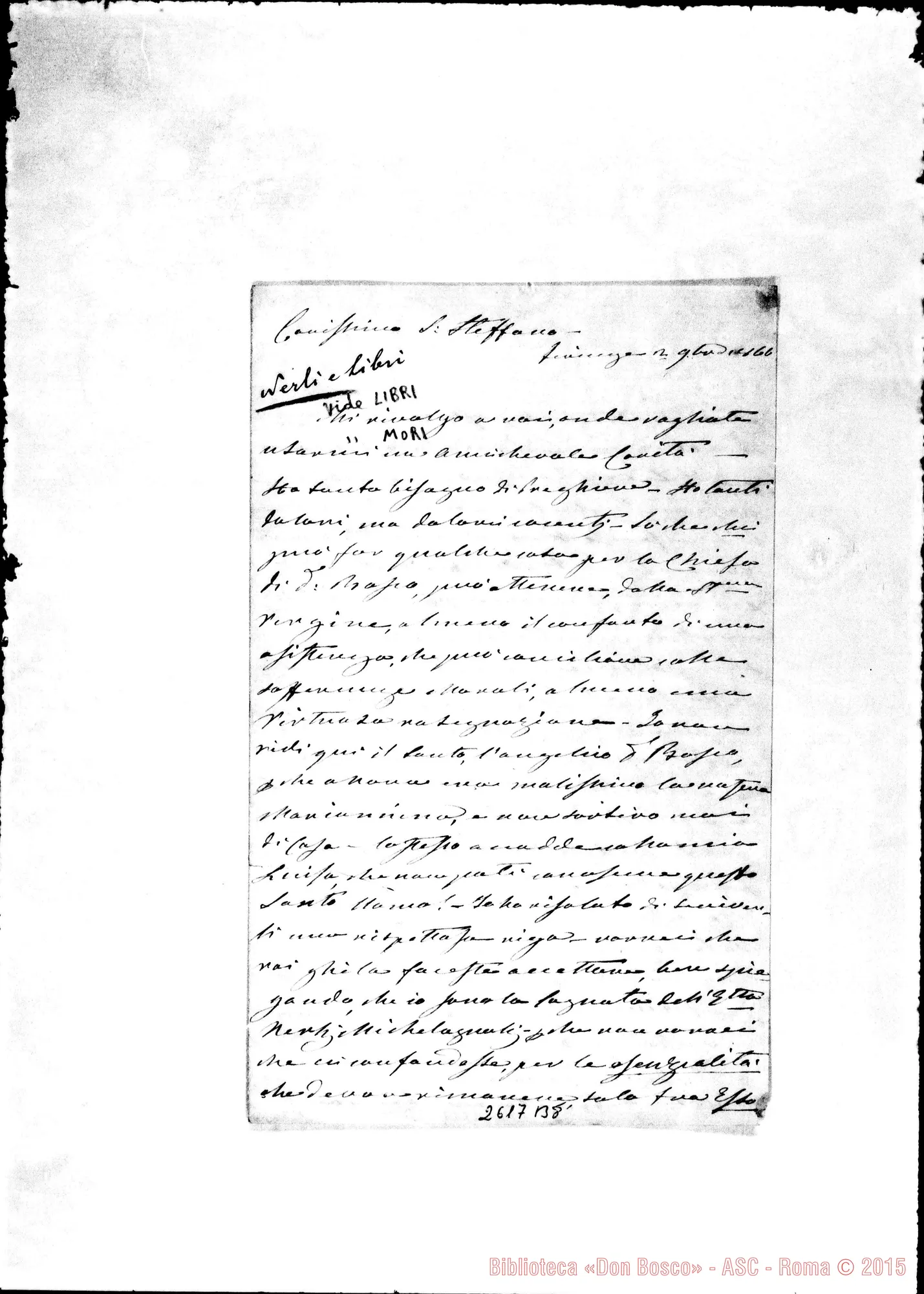 Fotogramma B 8 — Nerli Luisa - Oreglia. Firenze, 2-11-1866