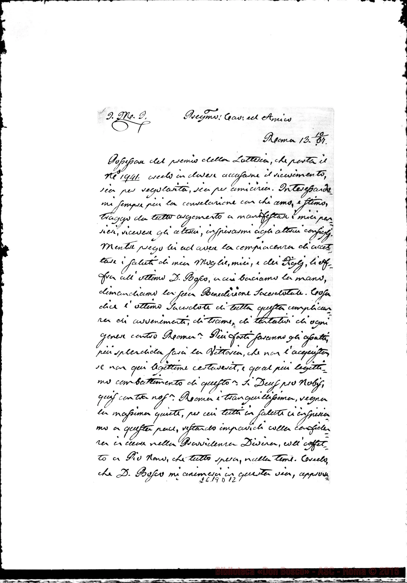 Fotogramma D 12 — Scipione Conestabile - Oreglia. Roma, 13-10-1867