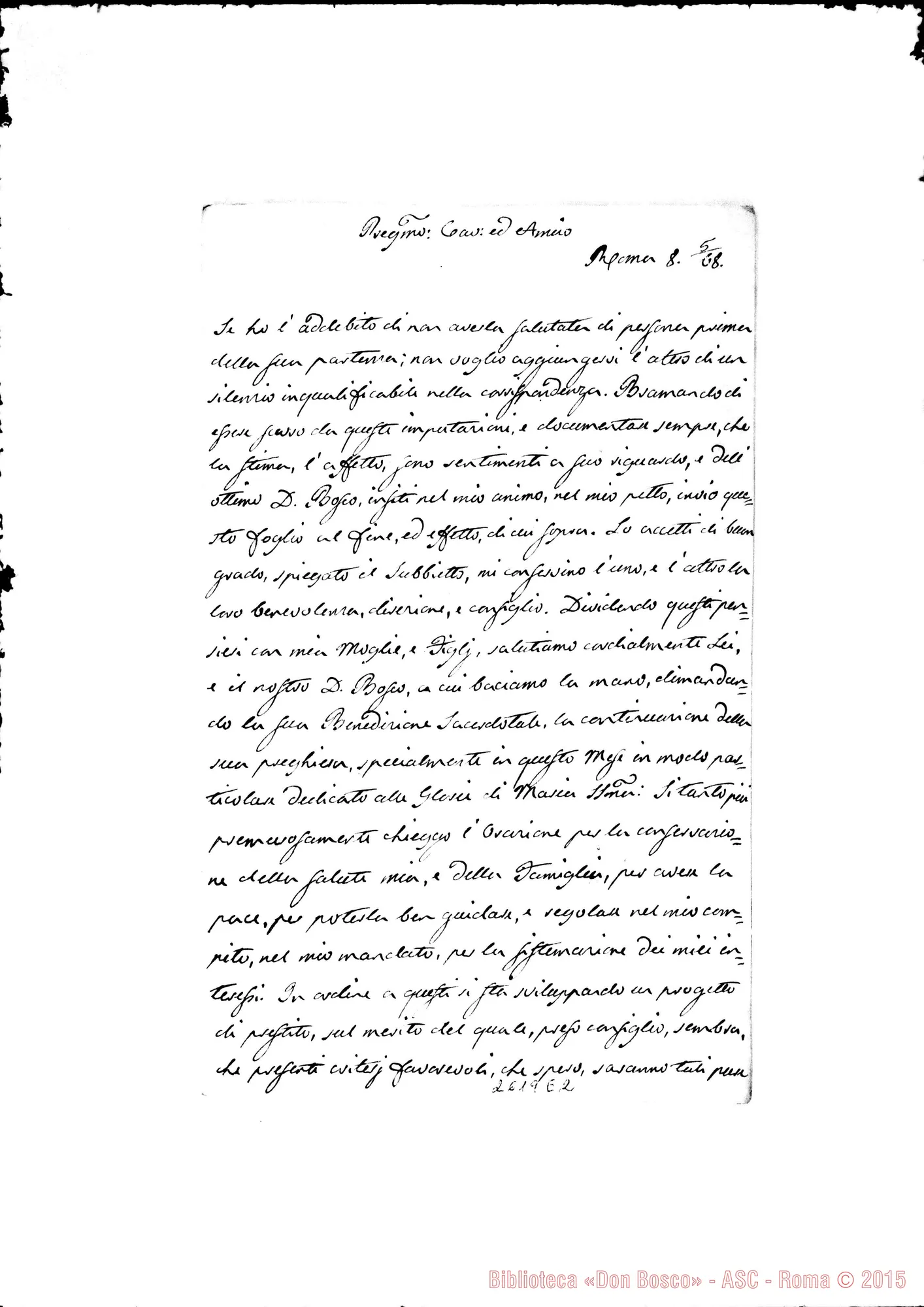 Fotogramma E 2 — Scipione Conestabile - Oreglia. Roma, 8-05-1868
