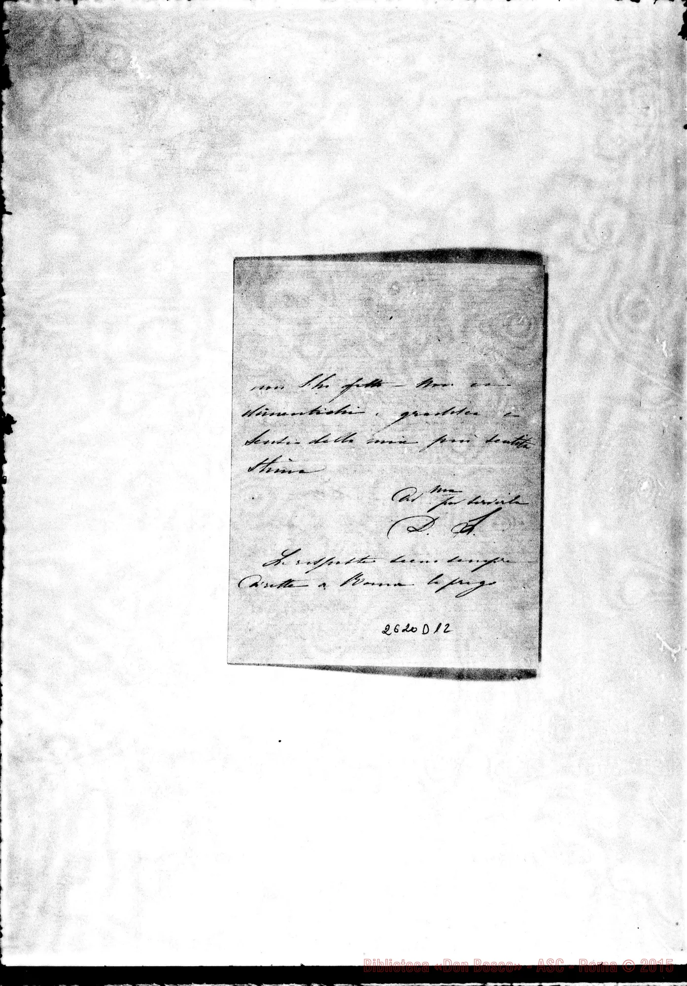 Fotogramma D 12 — Sora, duchessa - Oreglia. Albano, 7-09-1866