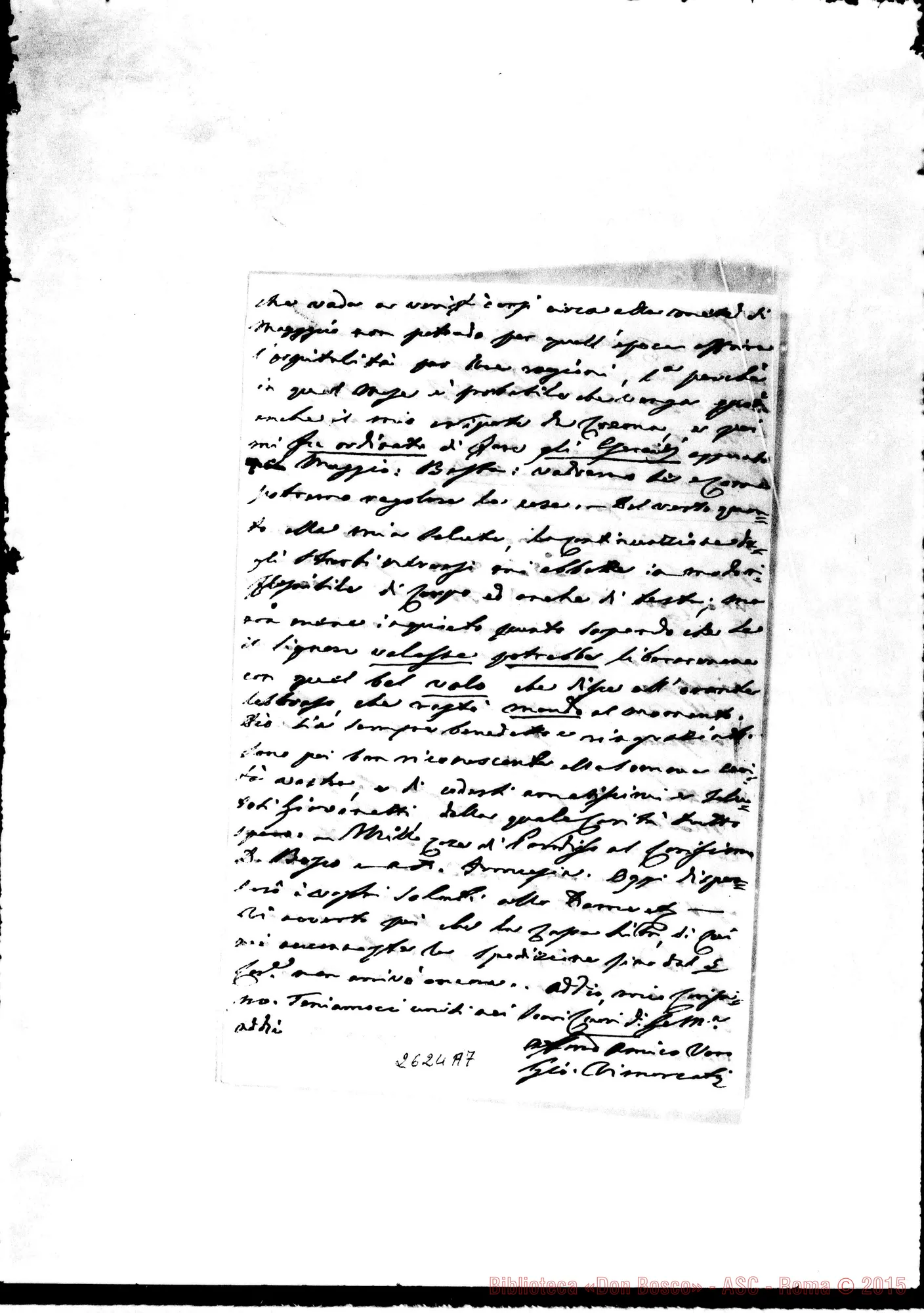 Fotogramma A 7 — Vimercati Giov. - Oreglia. Roma, 14-04-1867