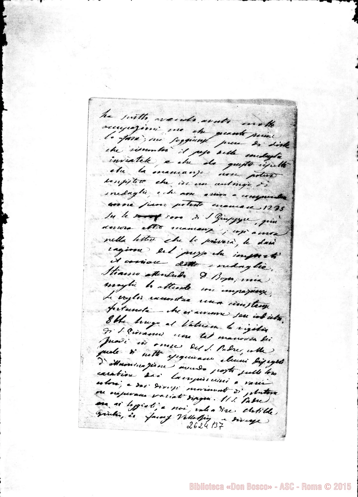 Fotogramma B 7 — Vitelleschi Angelo - Oreglia. Roma, 29-12-1868