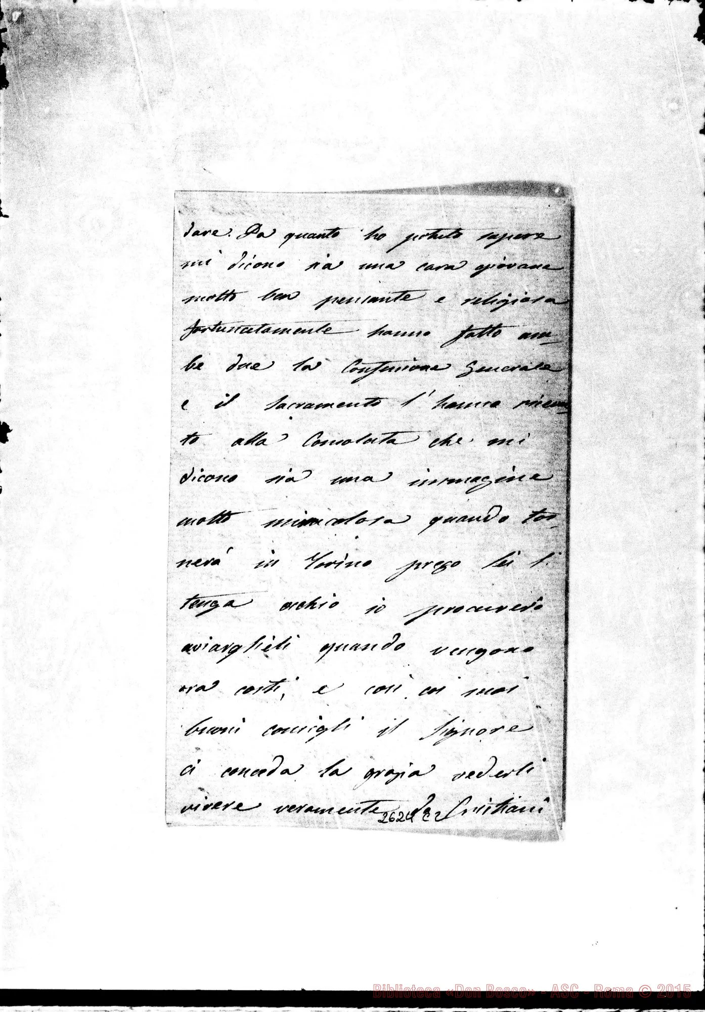Fotogramma C 2 — Vitelleschi Clotilde - Oreglia. Roma, 12-12-1868