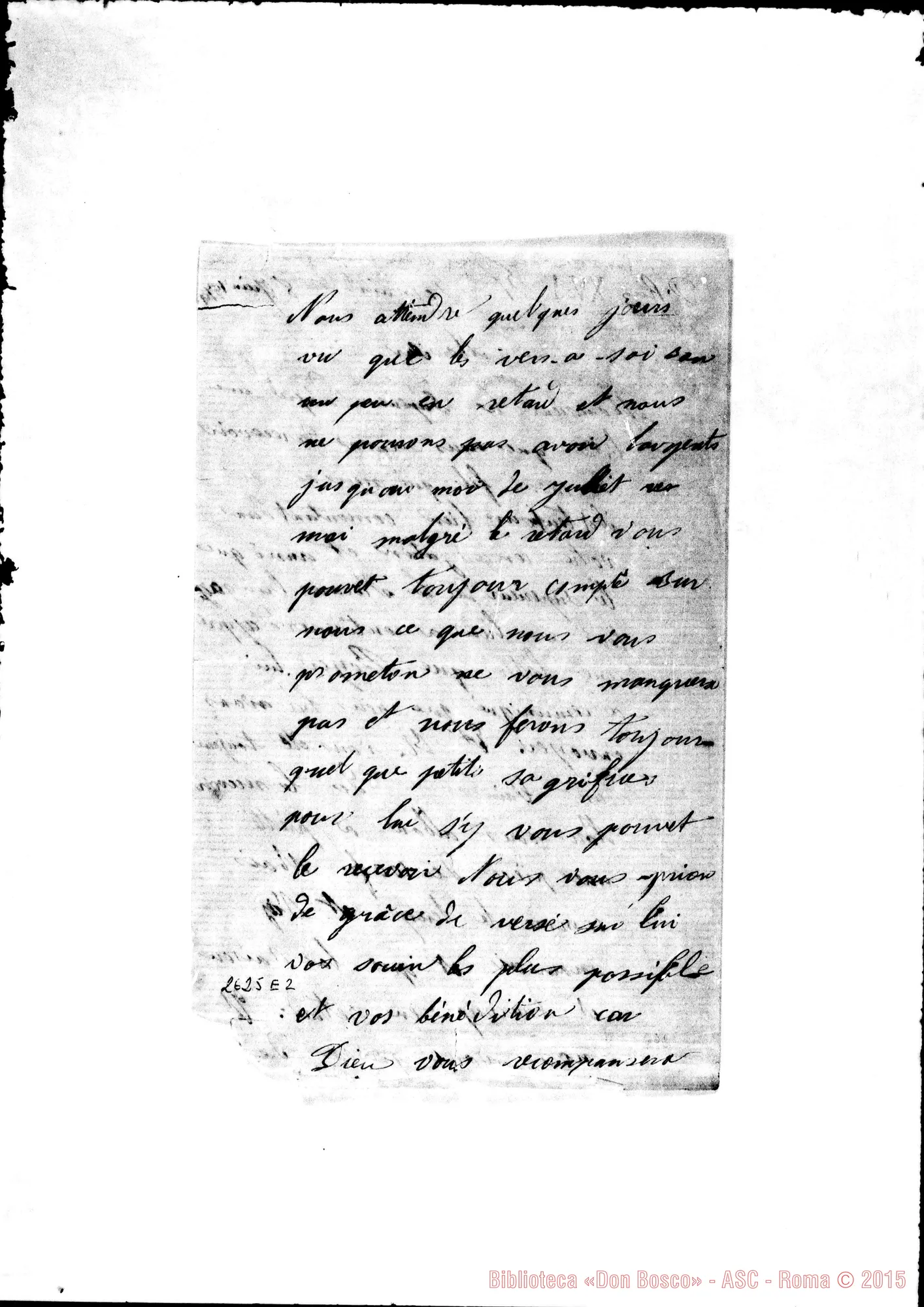 Fotogramma E 2 — Boyer, monsieur. S.Sornaint, 8-06-1879. Autogr. Bosco E Rua