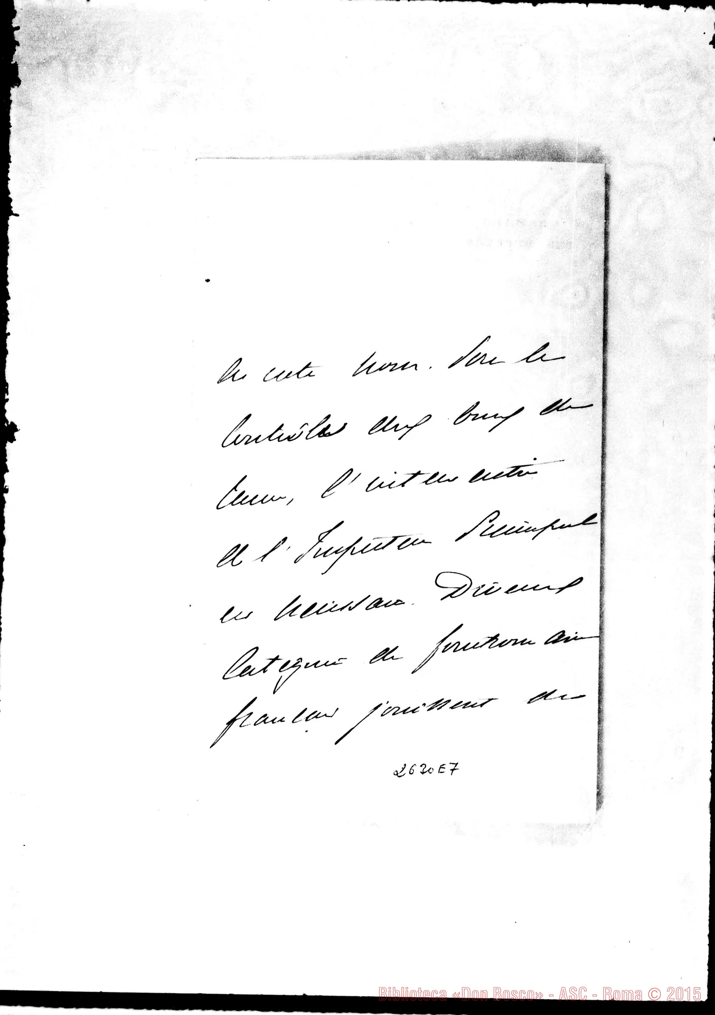 Fotogramma E 7 — 20-08 Chemin de Fer du Nord: Direttore - Révérend Pére