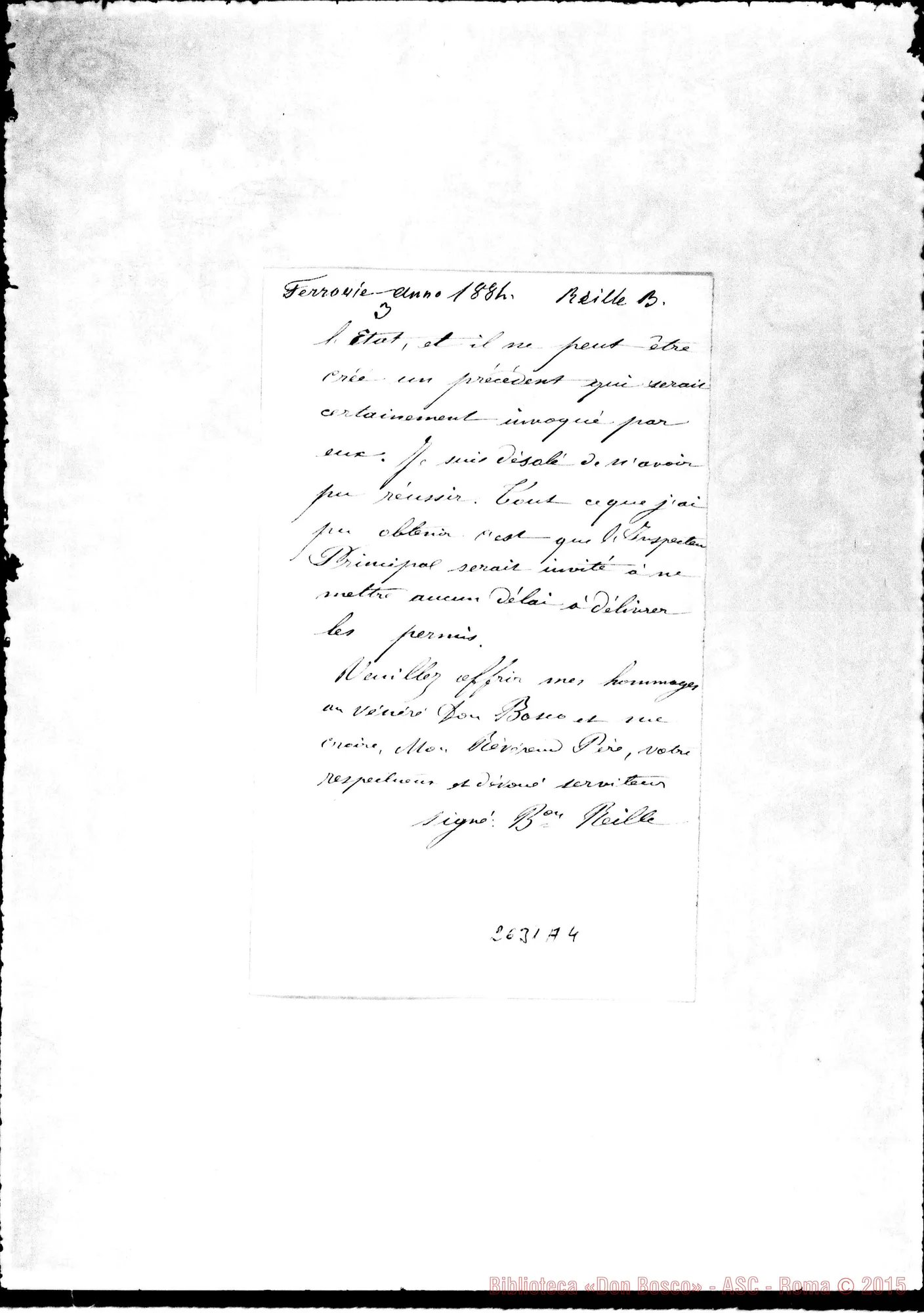 Fotogramma A 4 — 20-10 Chemin de Fer du Nord: Barone Riile - Révérend Pére. Copia