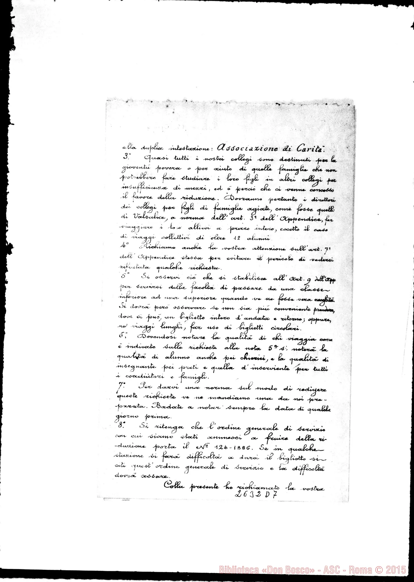 Fotogramma D 7 — 15-06 D.Rua M. - Direttore carissimo. Lettera circolare