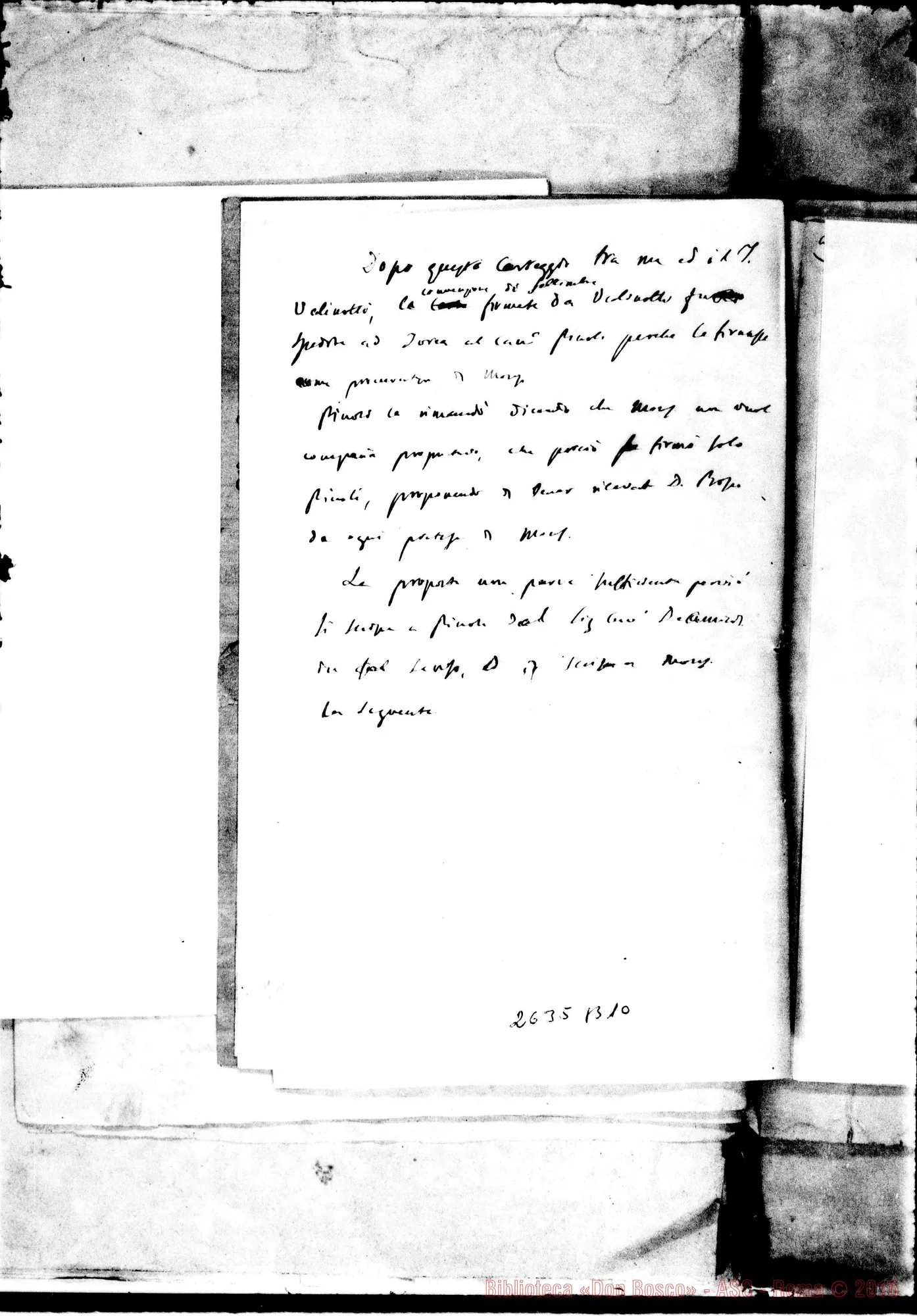 Fotogramma B 10 — Note del Conte Cays