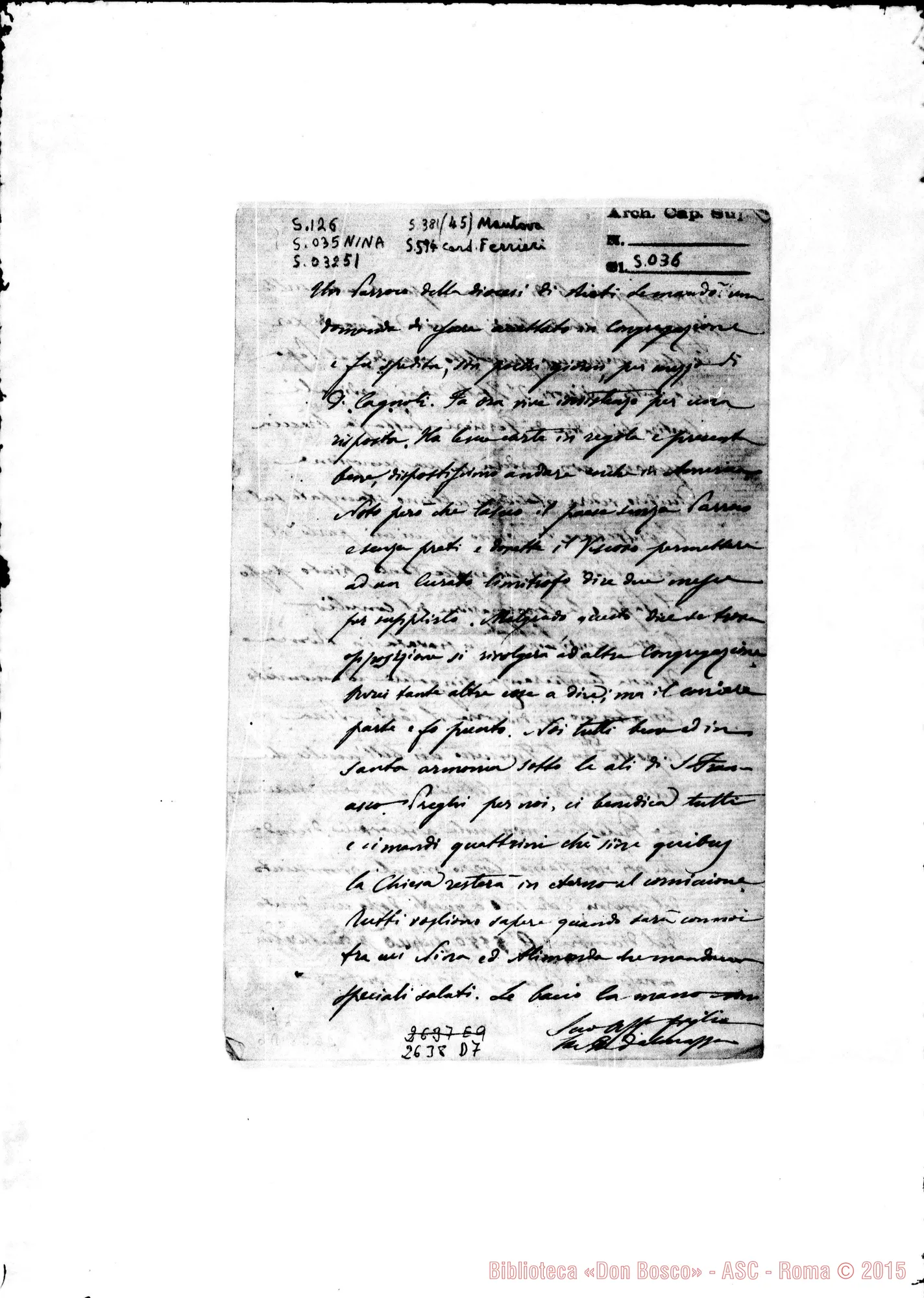 Fotogramma D 7 — Dalmazzo Francesco, SDB. Roma, 31-01-1883 (sul S. Cuore E D. Vespignani)
