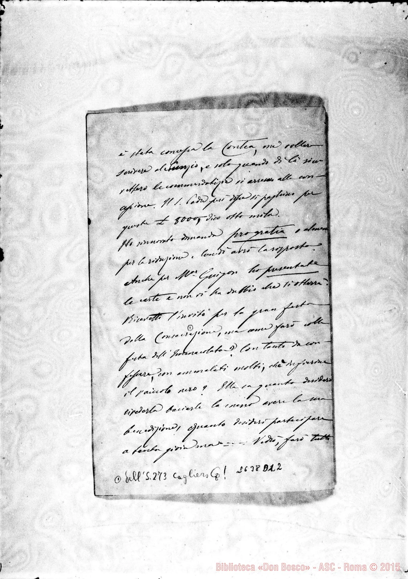 Fotogramma D 12 — Dalmazzo Francesco, SDB. Roma, 29-11-1884