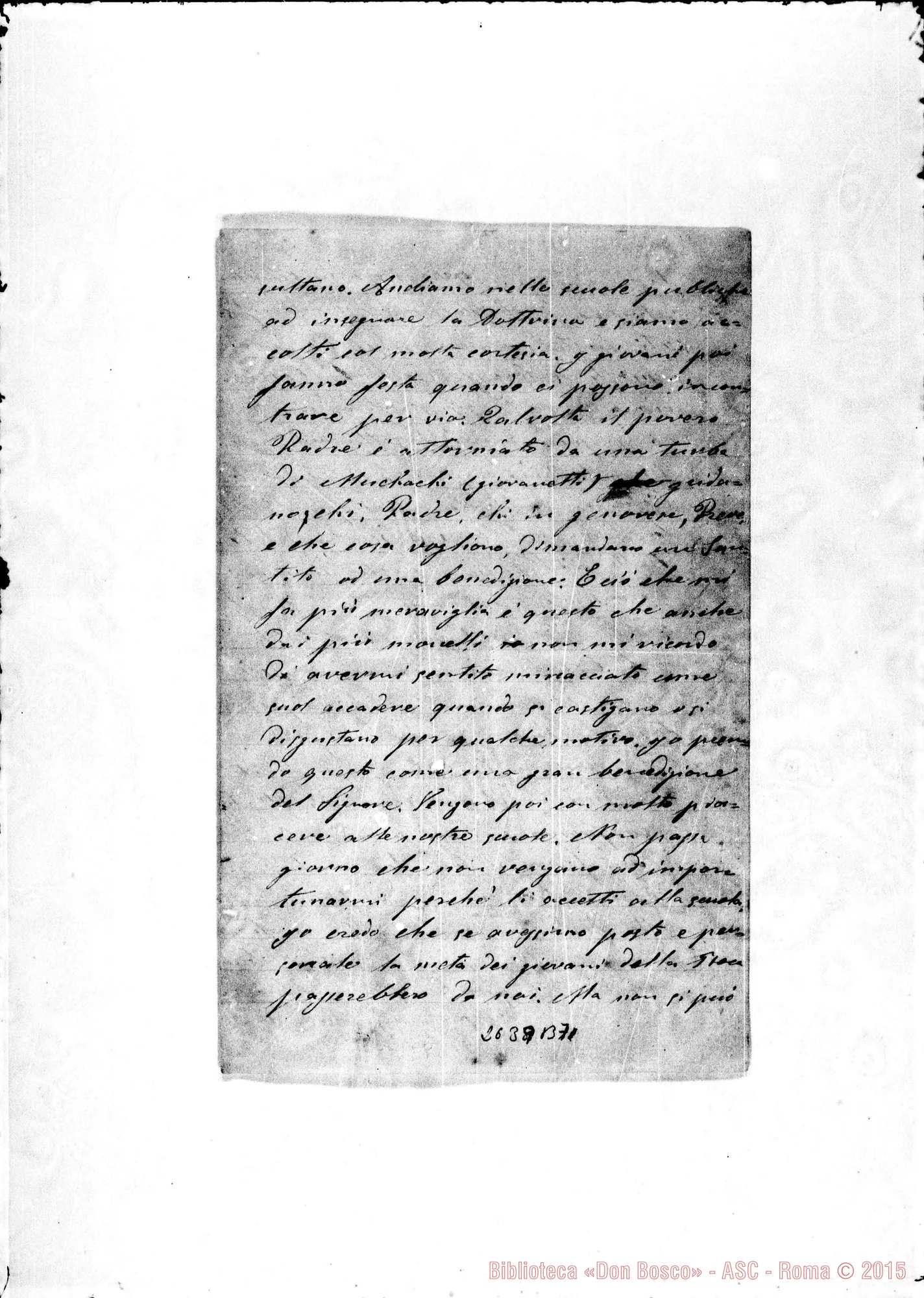 Fotogramma B 7 — Milanesio Domenico, sac. SDB. Buenos Aires, 19-05-1878