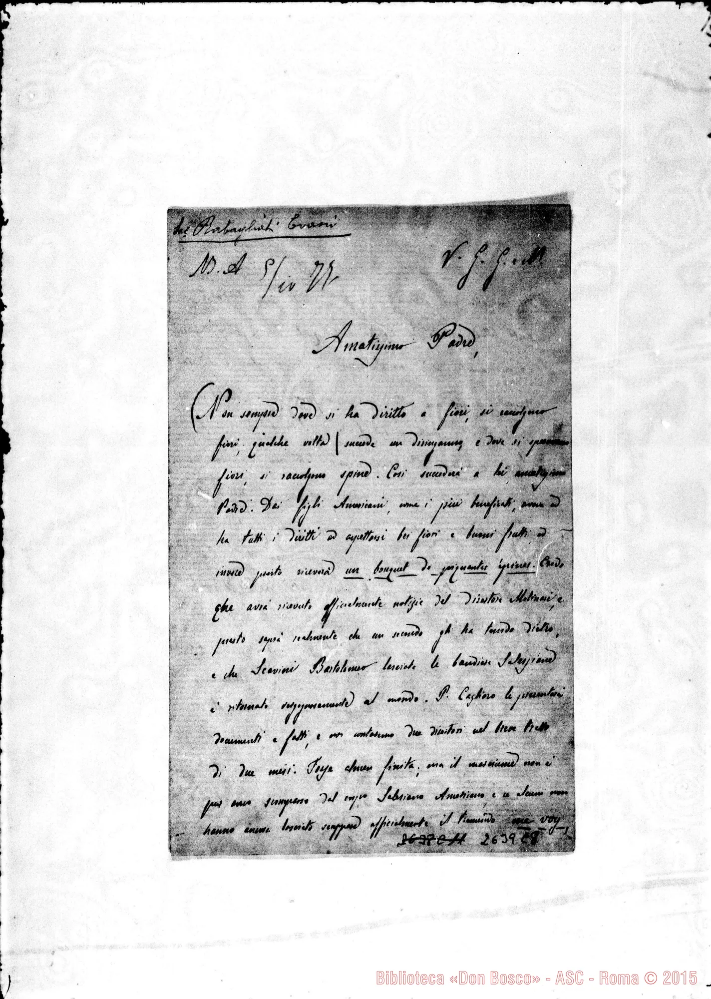 Fotogramma C 8 — Rabagliati Evasio, sac.SDB. Buenos Aires, 5-01-1877