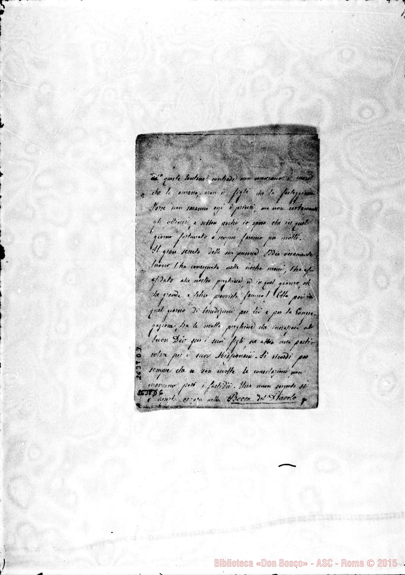 Fotogramma D 3 — Rabagliati Evasio, sac.SDB. Buenos Aires, 20-05-1877. Autogr. Bosco