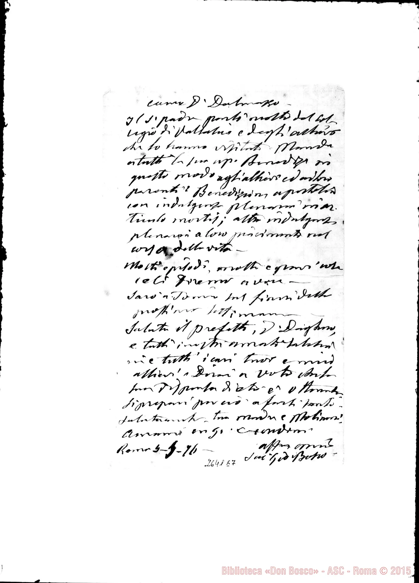 Fotogramma E 7 — Dalmazzo Francesco. Roma, 5-05-1876