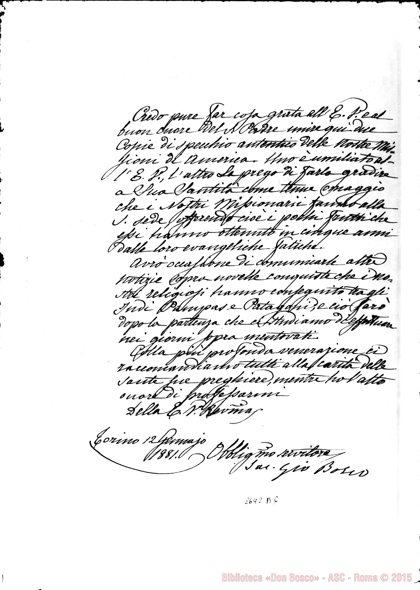 Fotogramma D 6 — Nina Lorenzo, card.. Torino, 12-01-1881