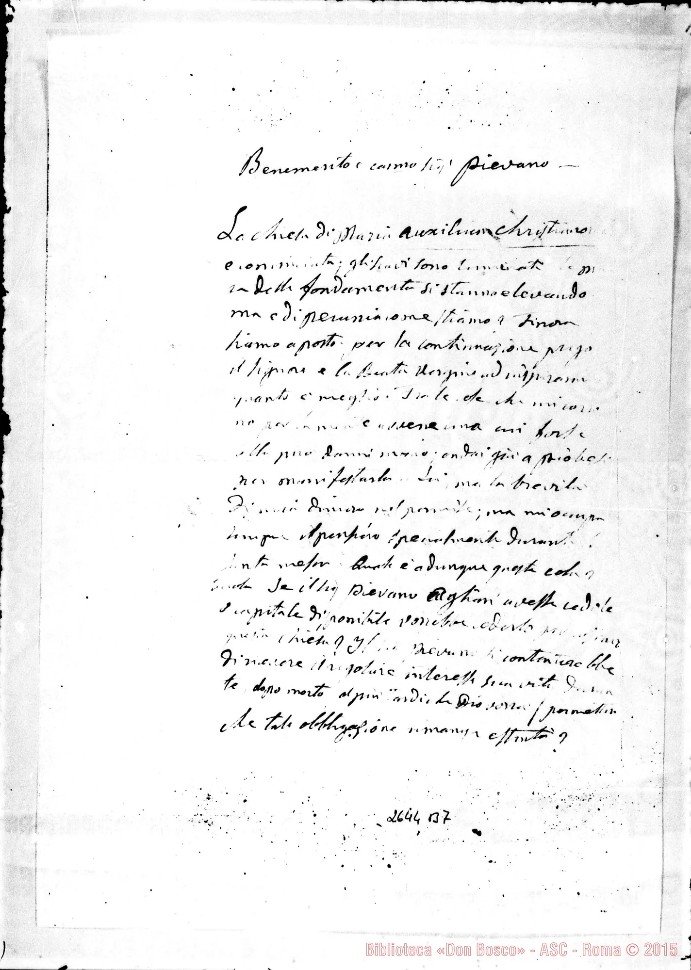 Fotogramma B 7 — Agliano G.L., parroco. Torino, 23-07-1864