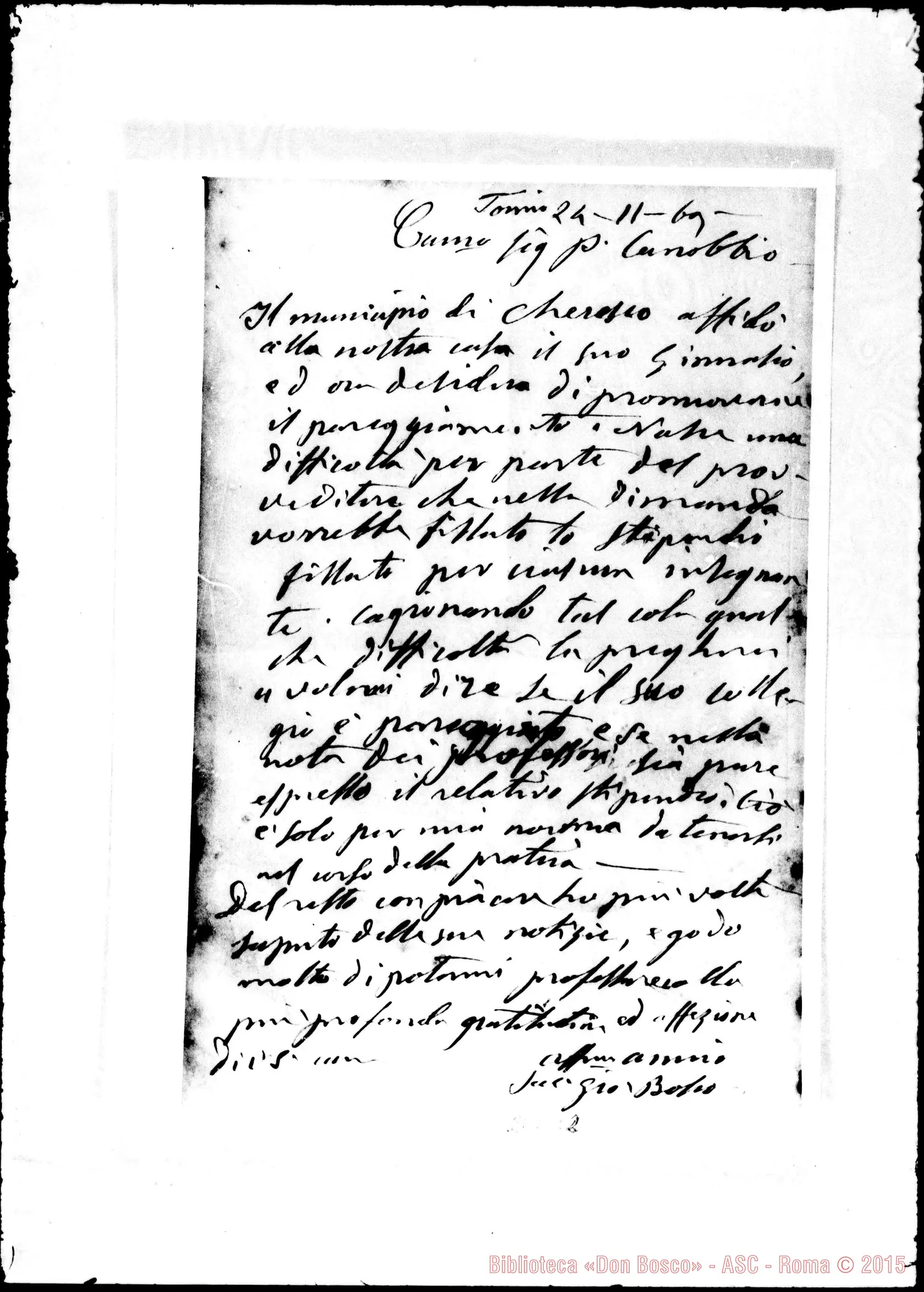 Fotogramma E 2 — Canobbio Salesio, barnabita. Torino, 24-11-1869