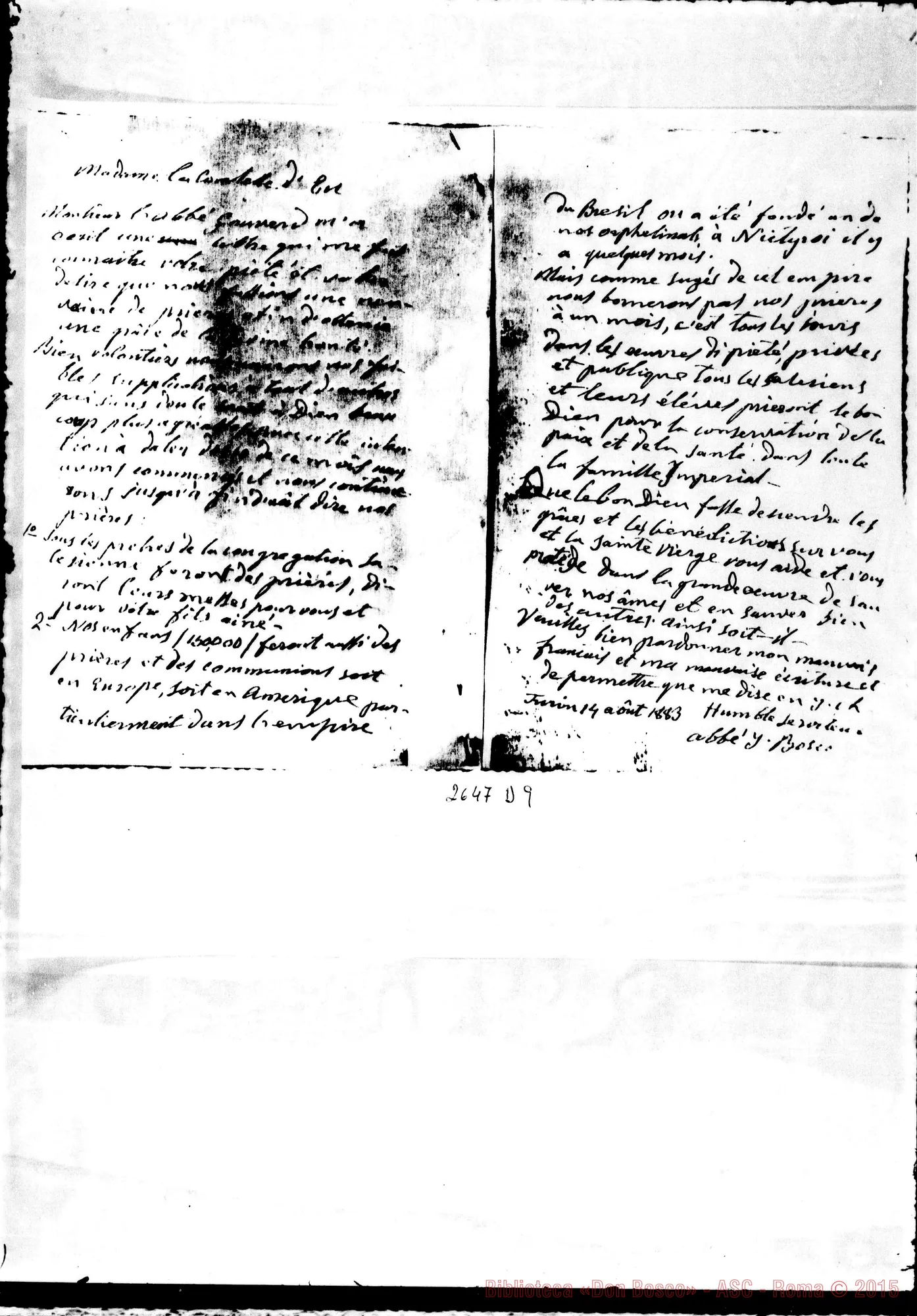 Fotogramma D 9 — Eu Isabella d’Orléans Braganza, contessa. Torino, 14-08-1883