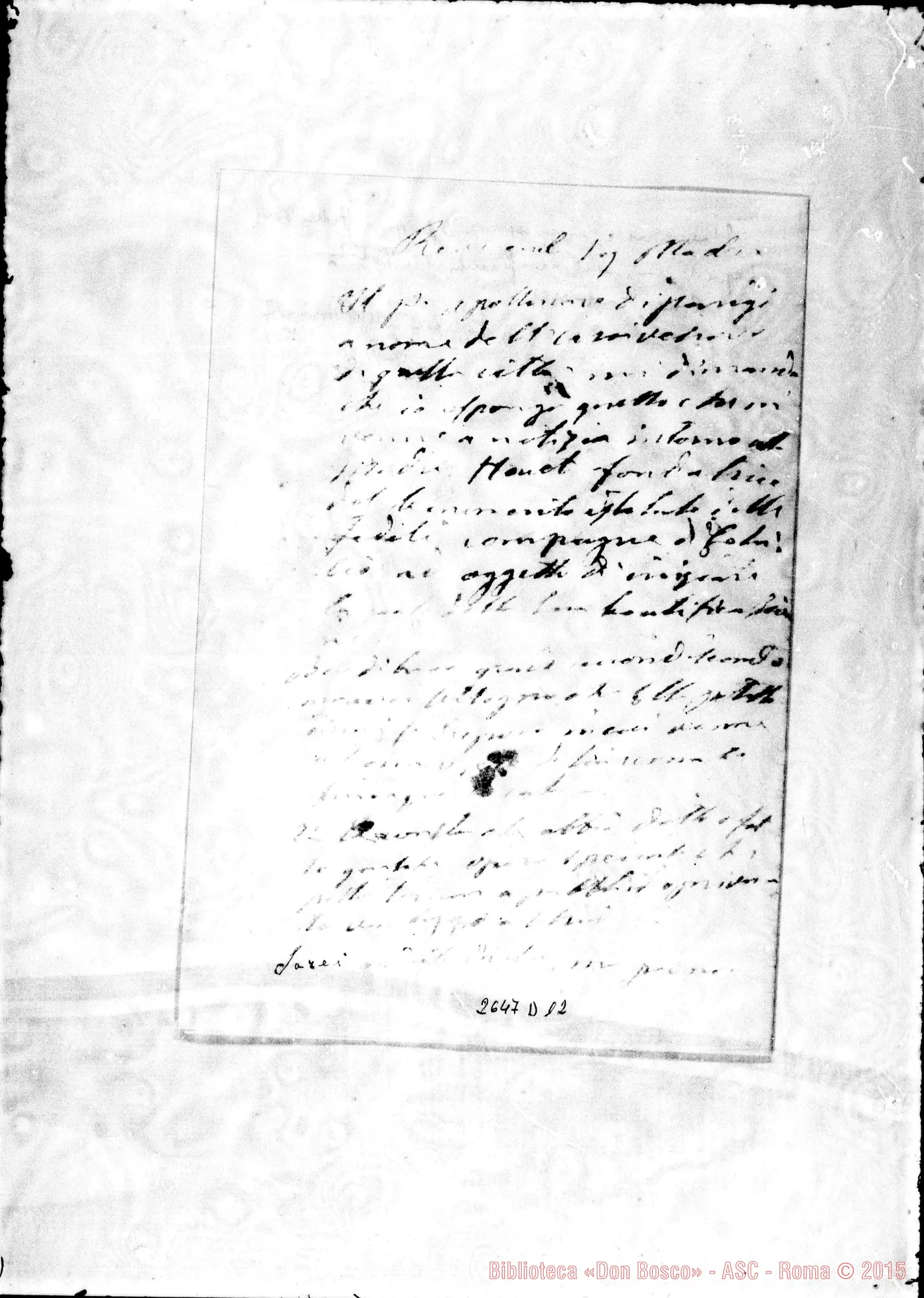 Fotogramma D 12 — Eudosia, Madre Superiora. Torino, 14-08-1874