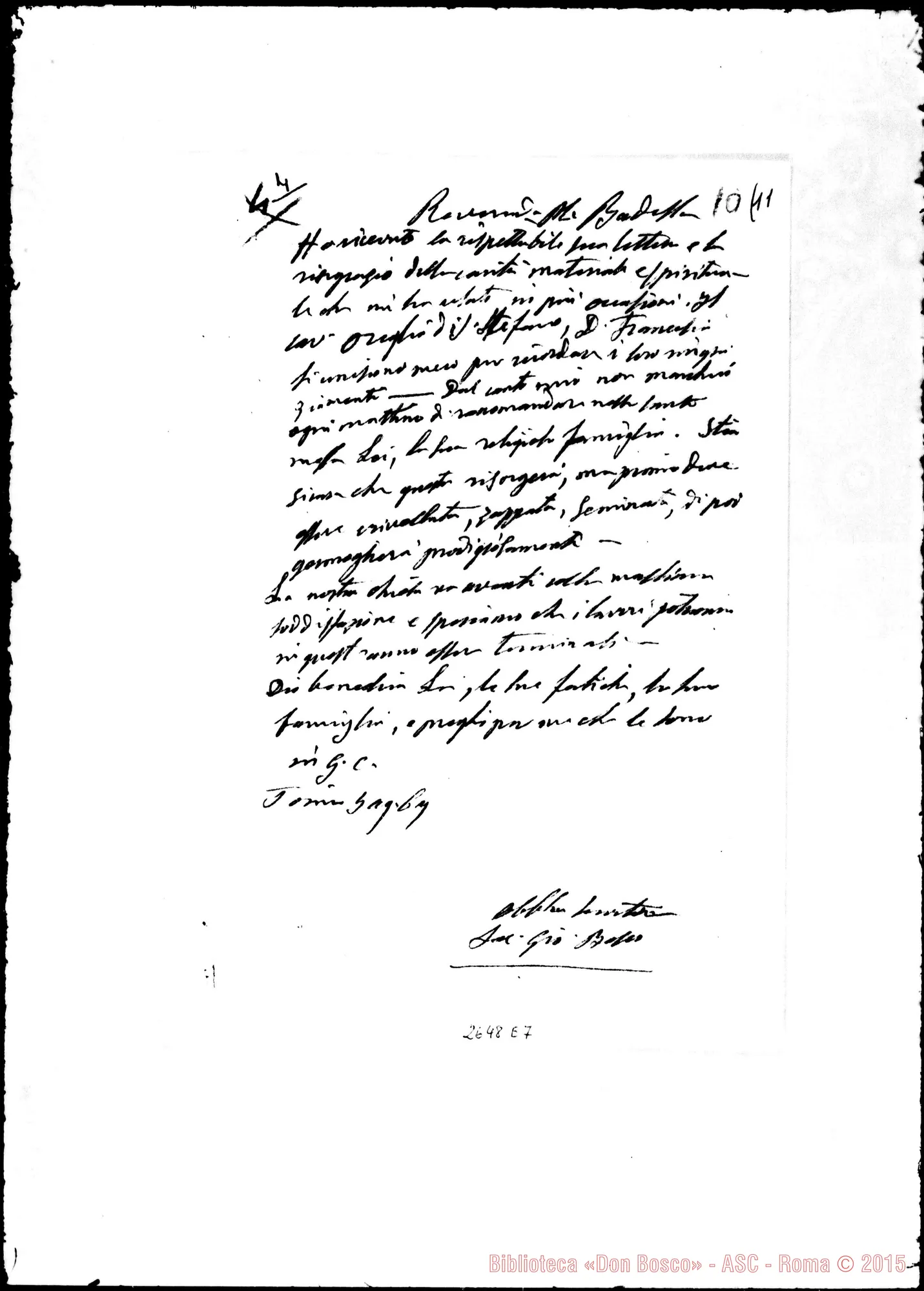 Fotogramma E 7 — Galeffi Maddalena, Madre. Torino, 5-08-1867