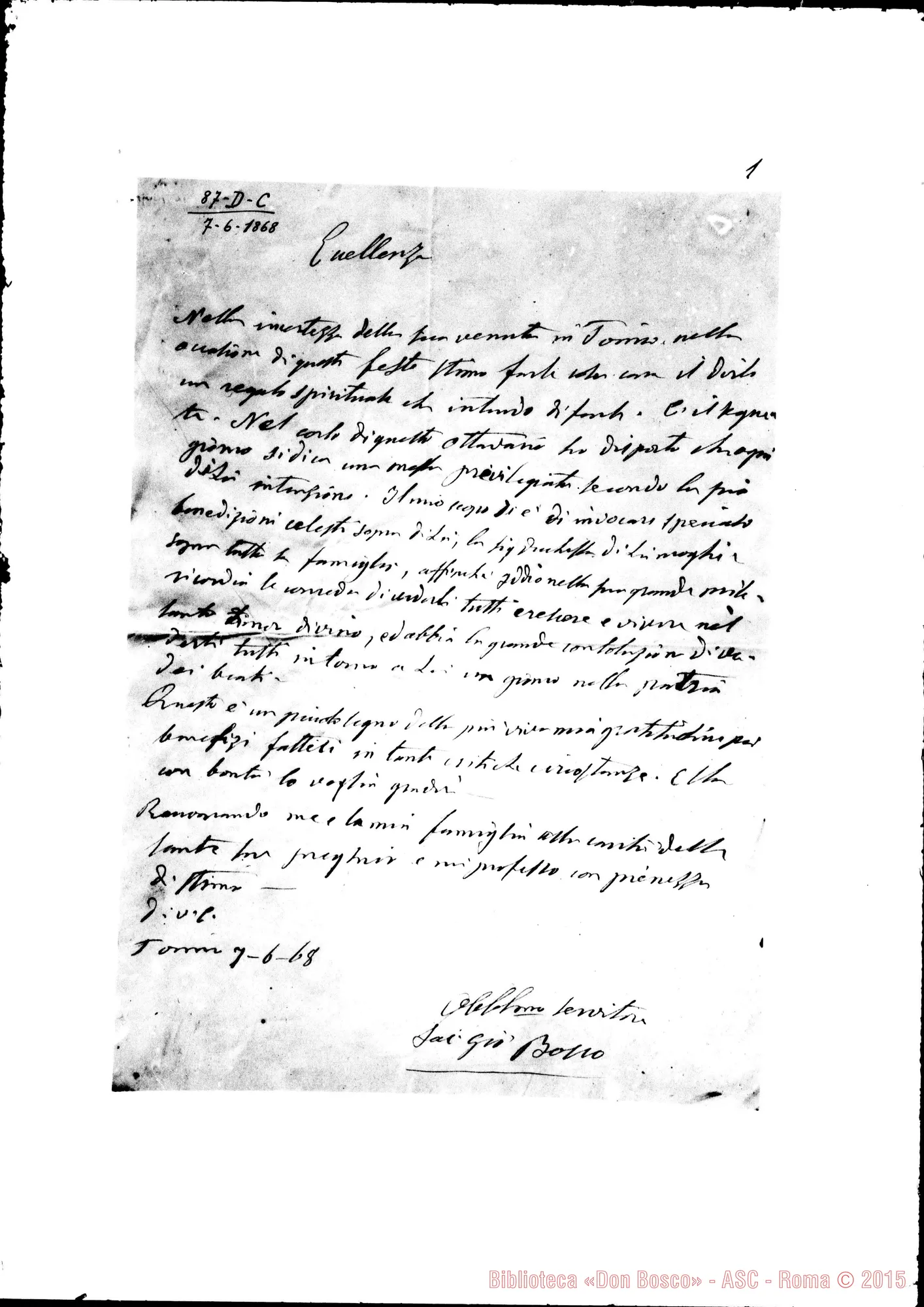 Fotogramma B 2 — Gallarati-Scotti Tommaso, Duca di Milano. Torino, 7-06-1868