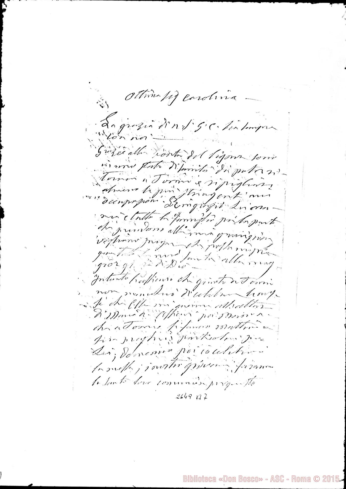 Fotogramma B 7 — Gambaro Carolina, contessa. Varazze, 13-02-1872