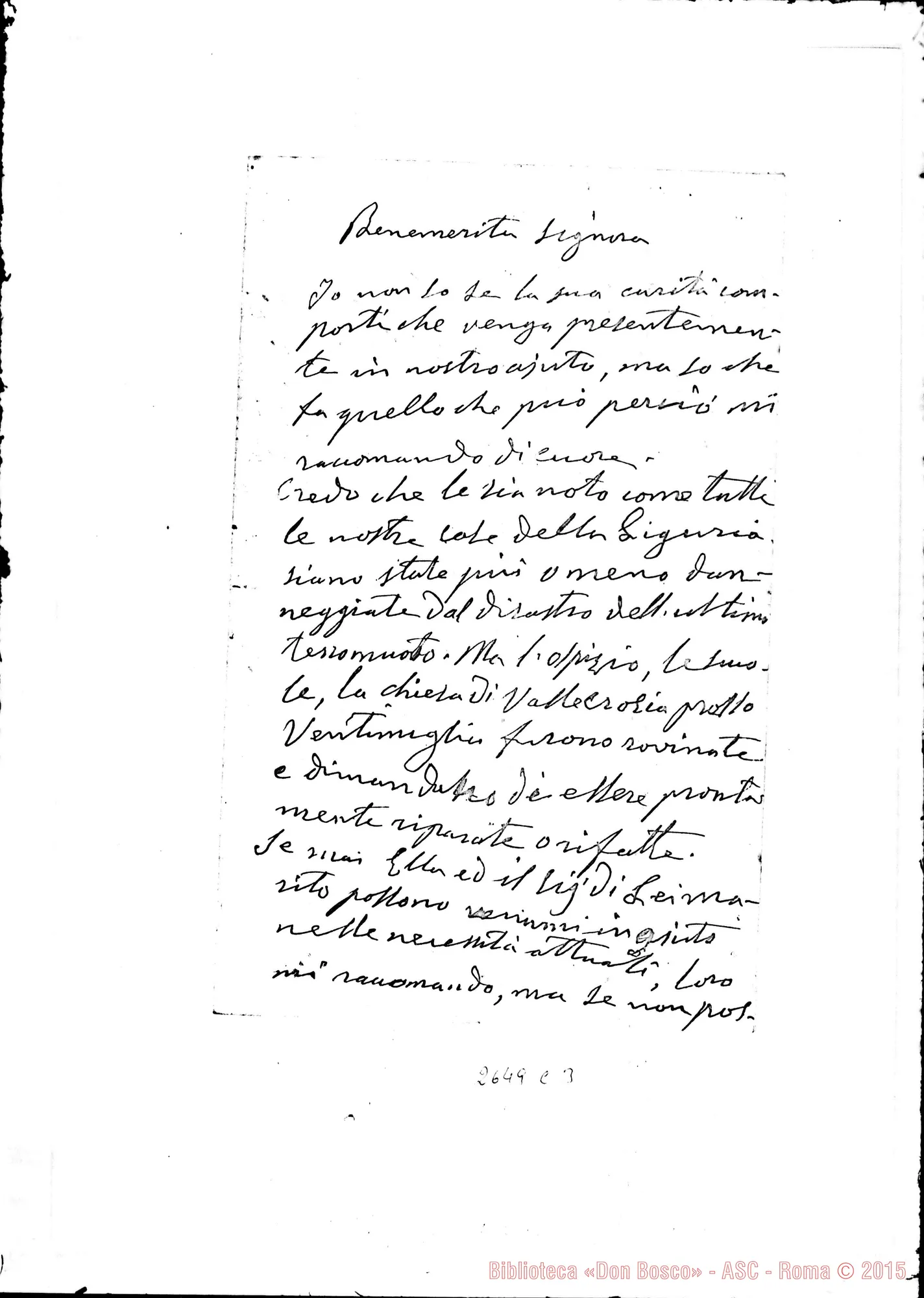 Fotogramma C 3 — Gambaro Carolina, contessa. Torino, 22-03-1887