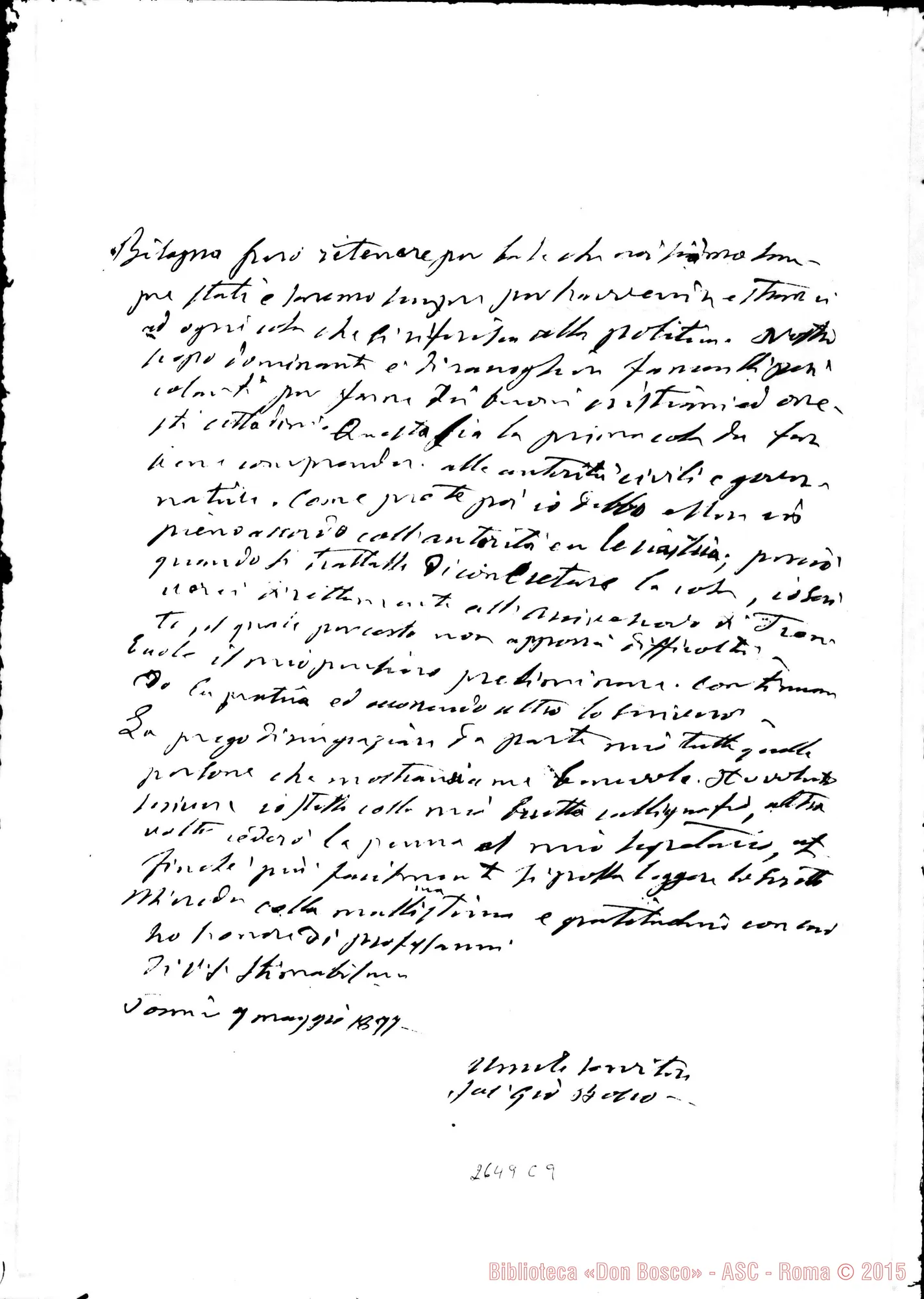 Fotogramma C 9 — Garbani, signora. Torino, 7-05-1877