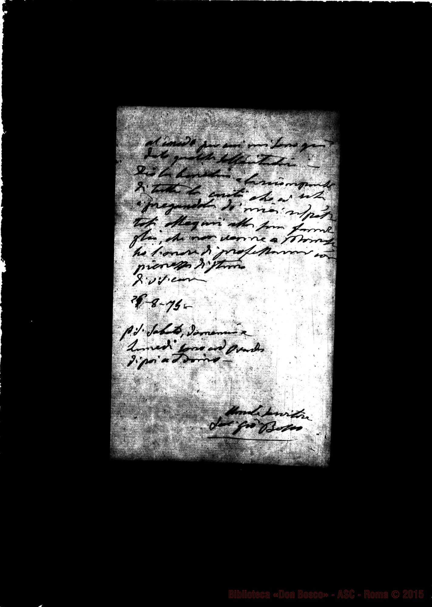 Fotogramma E 4 — Gazzolo Giovanni, console argentino in Savona. Torino, 26-08-1875