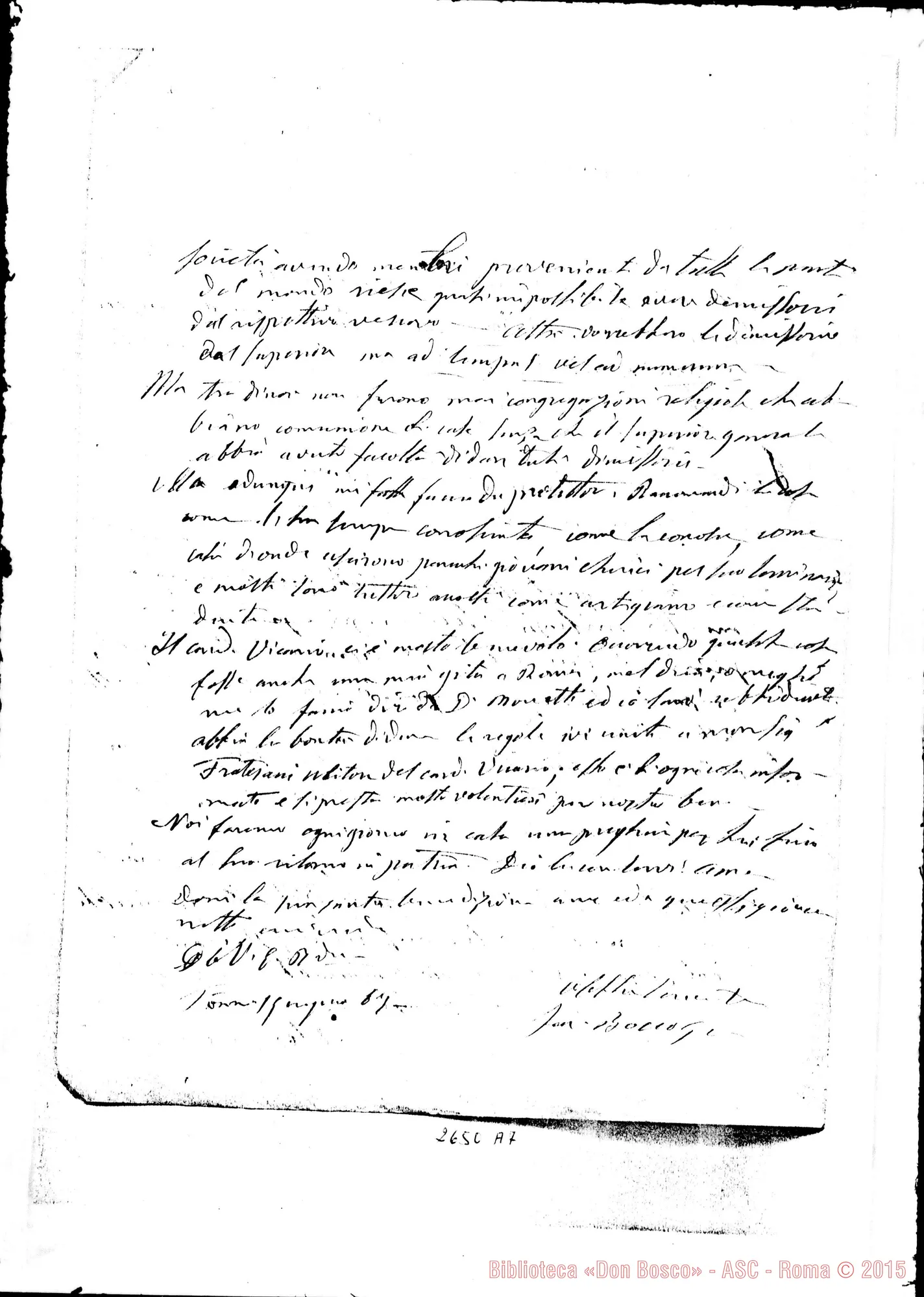 Fotogramma A 7 — Ghilardi Fr. Giovanni Tommaso, vesc. di Mondovì. Torino, 1-06-1867