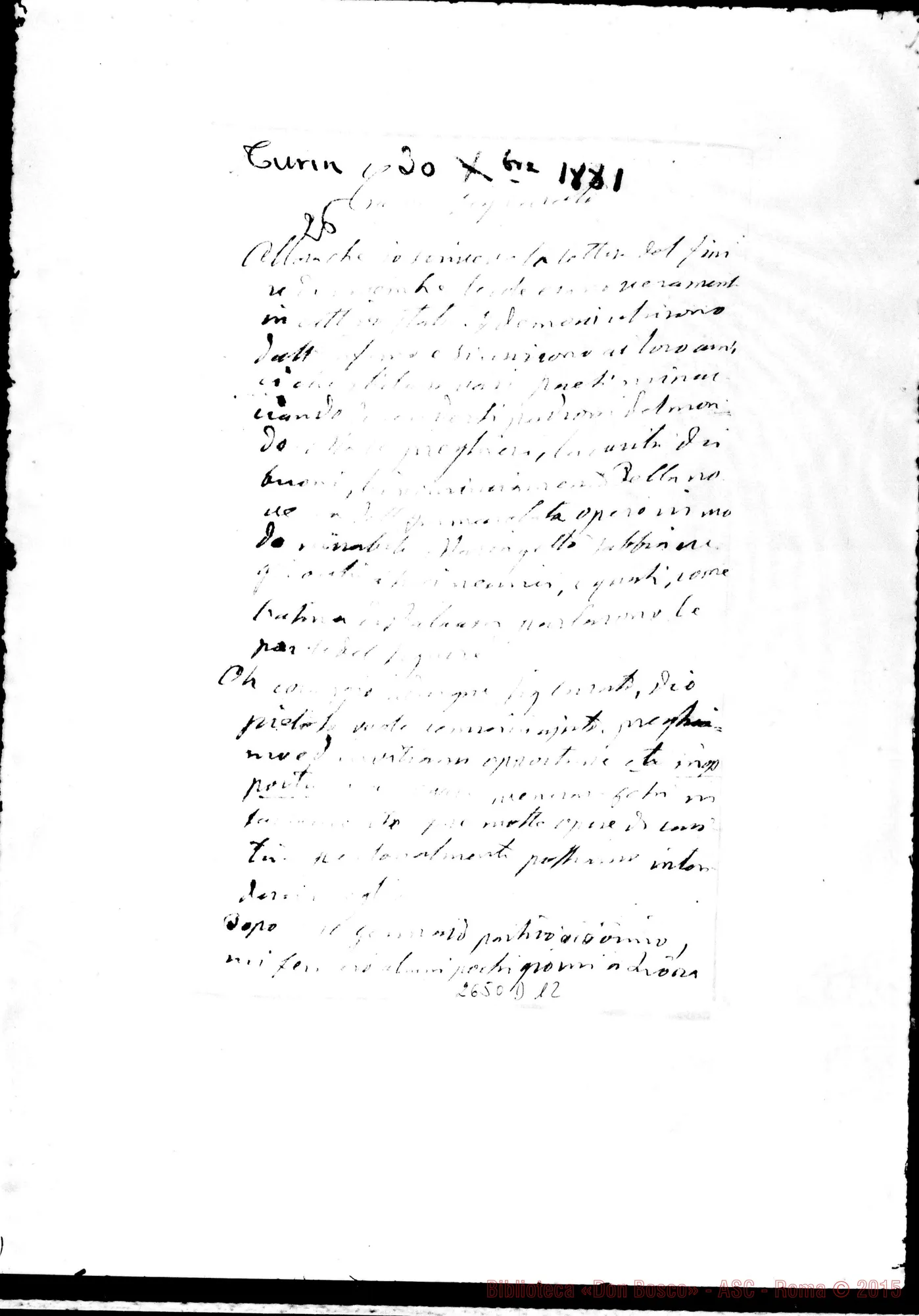 Fotogramma D 12 — Guiol Clemente, canonico. Torino, 30-12-1881