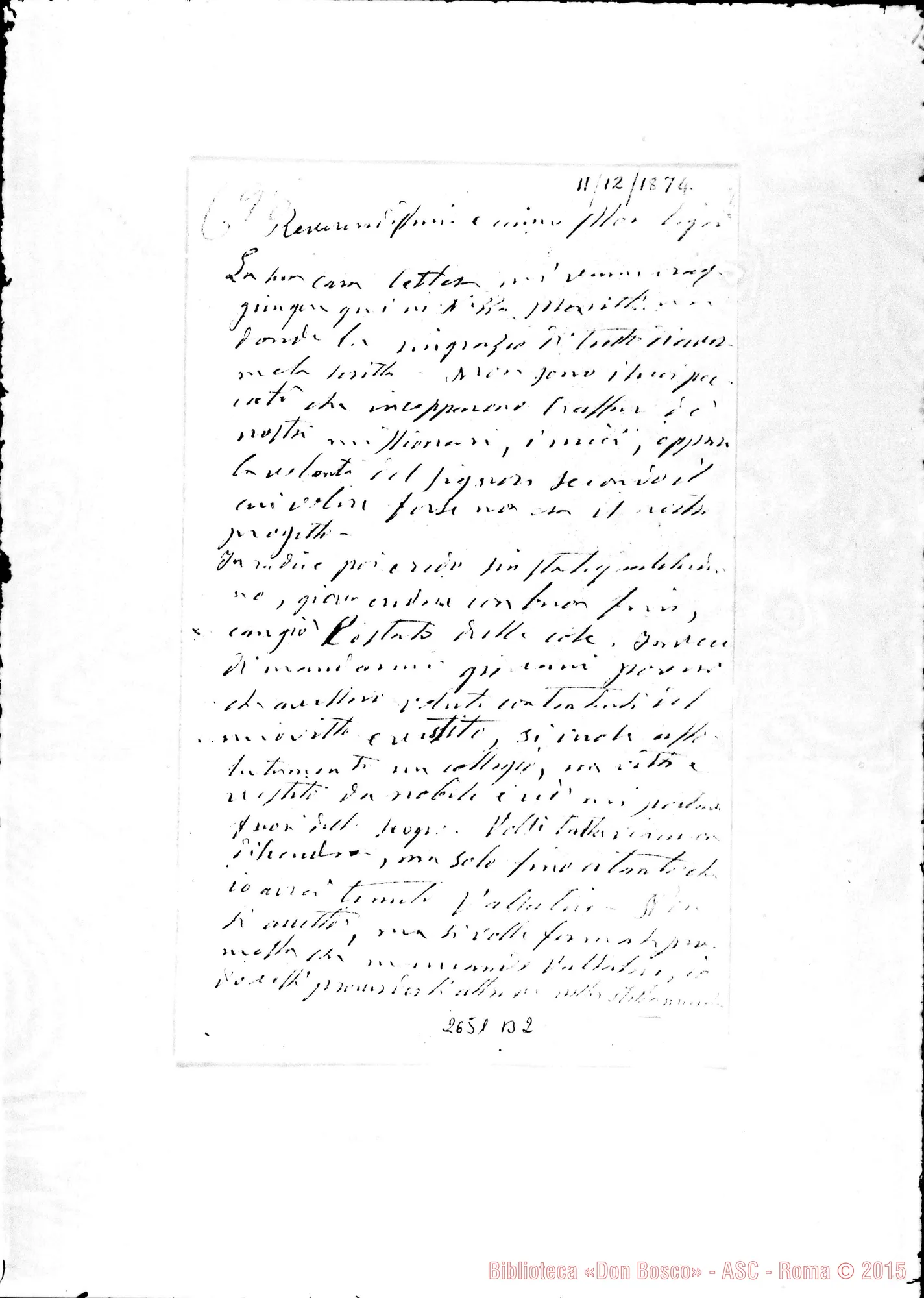 Fotogramma B 2 — Kirby Tobia, mons.. Nizza Marittima, 11-12-1874
