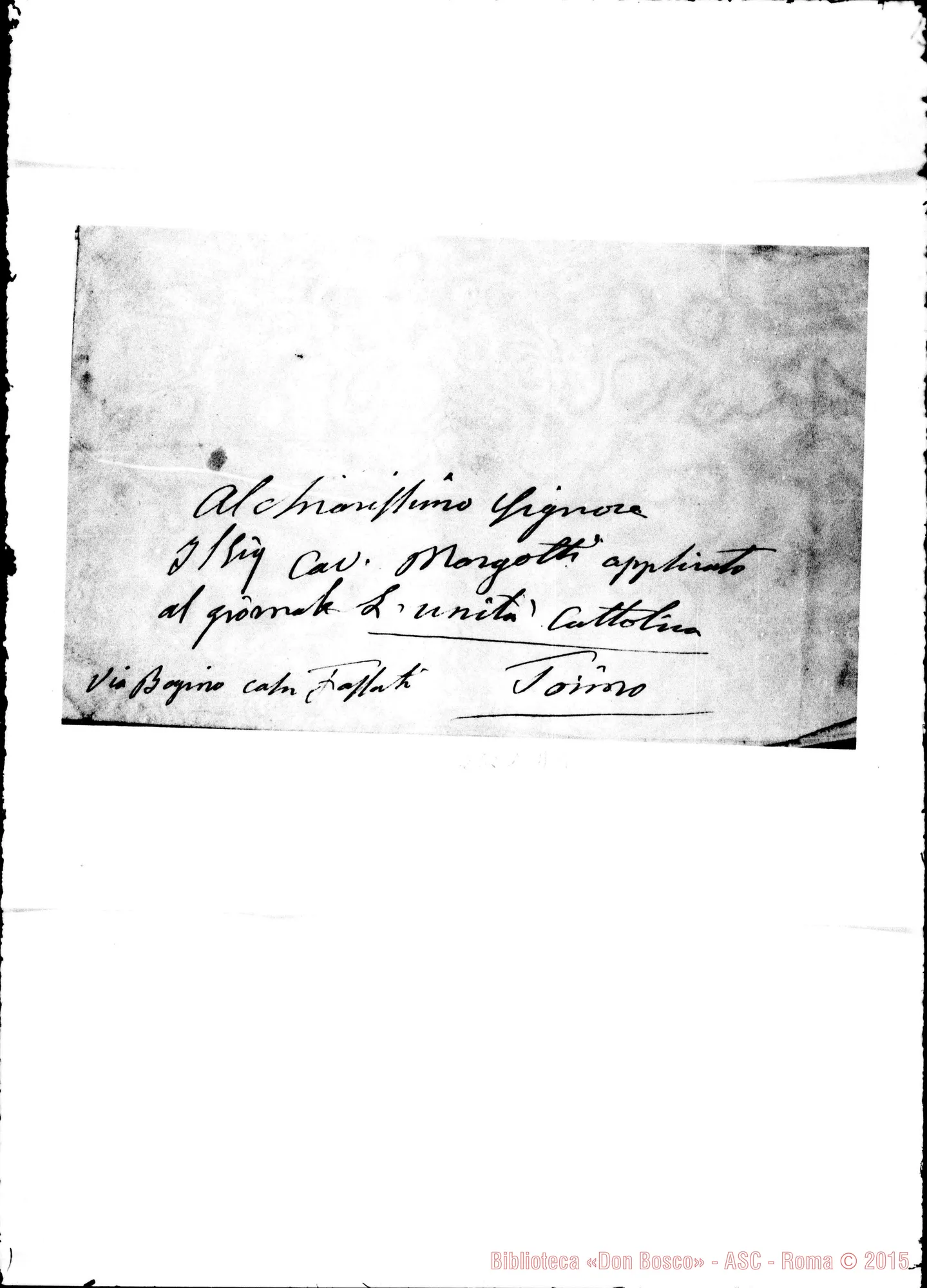 Fotogramma D 4 — Margotti Giacomo, sac., giornalista. Torino, 12-08-1876