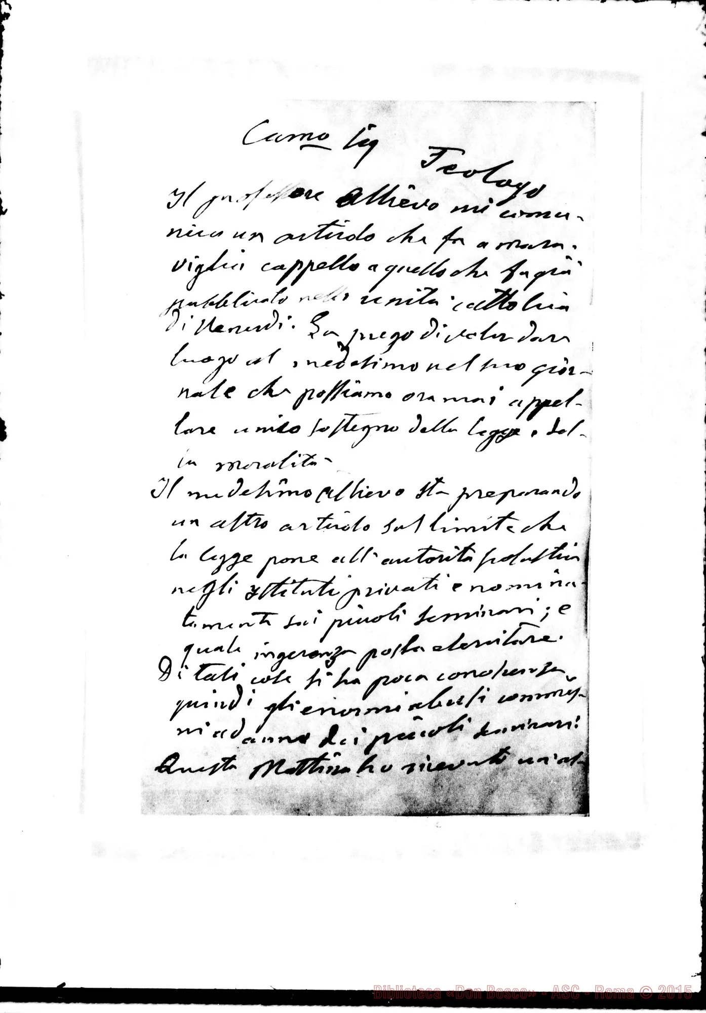 Fotogramma E 2 — Margotti Giacomo, sac., giornalista. Casa, 13-07-1879