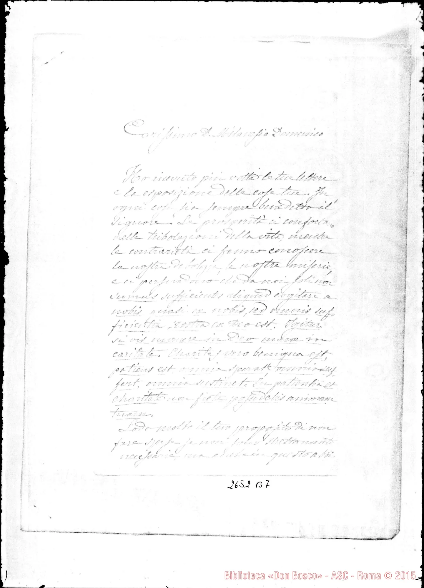 Fotogramma B 7 — Milanesio Domenico, sac. SDB. Torino, 31-12-1878