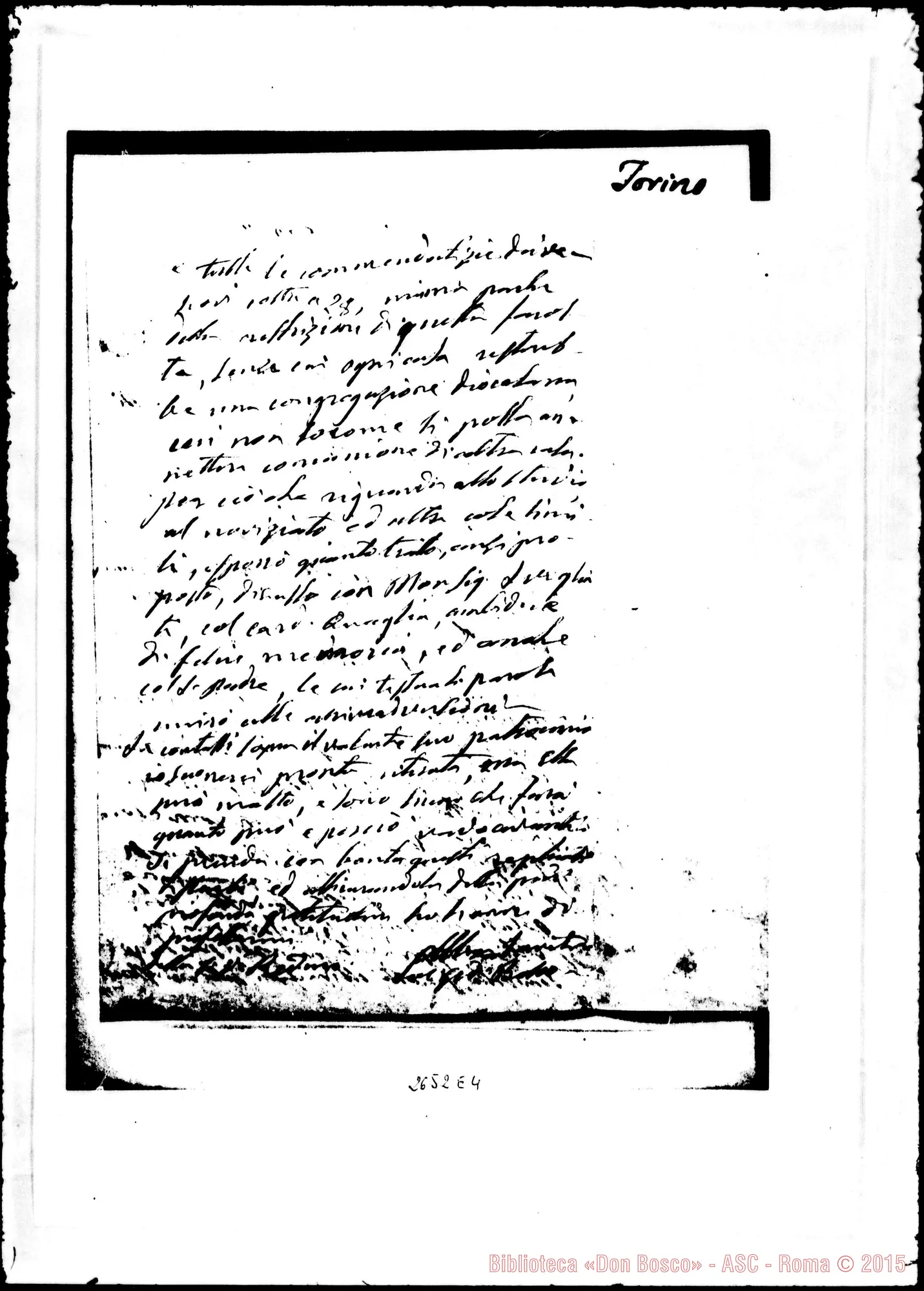 Fotogramma E 4 — Nobili Vitelleschi Salvatore dei Marchesi, arciv. di Seleucia. Torino, 4-08-1873