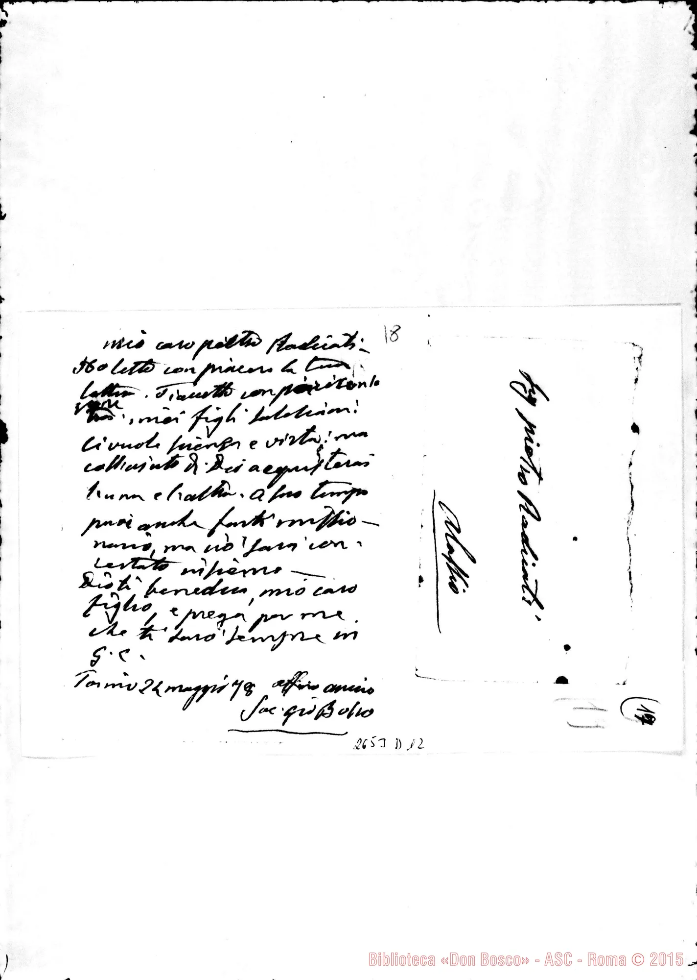 Fotogramma D 12 — Radicati Pietro. Torino, 24-05-1878